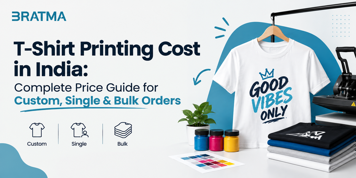 T-Shirt Printing Cost in India: Complete Price Guide for Custom, Single & Bulk Orders