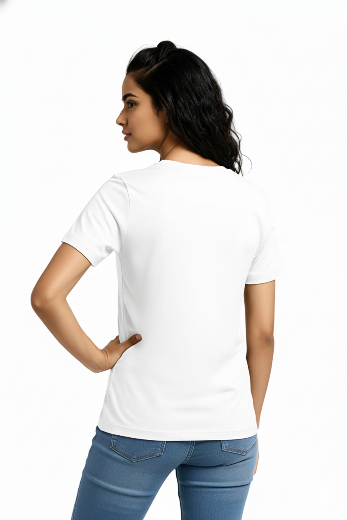 Women Typography Graphic Print Round Neck Pure Cotton T-shirt