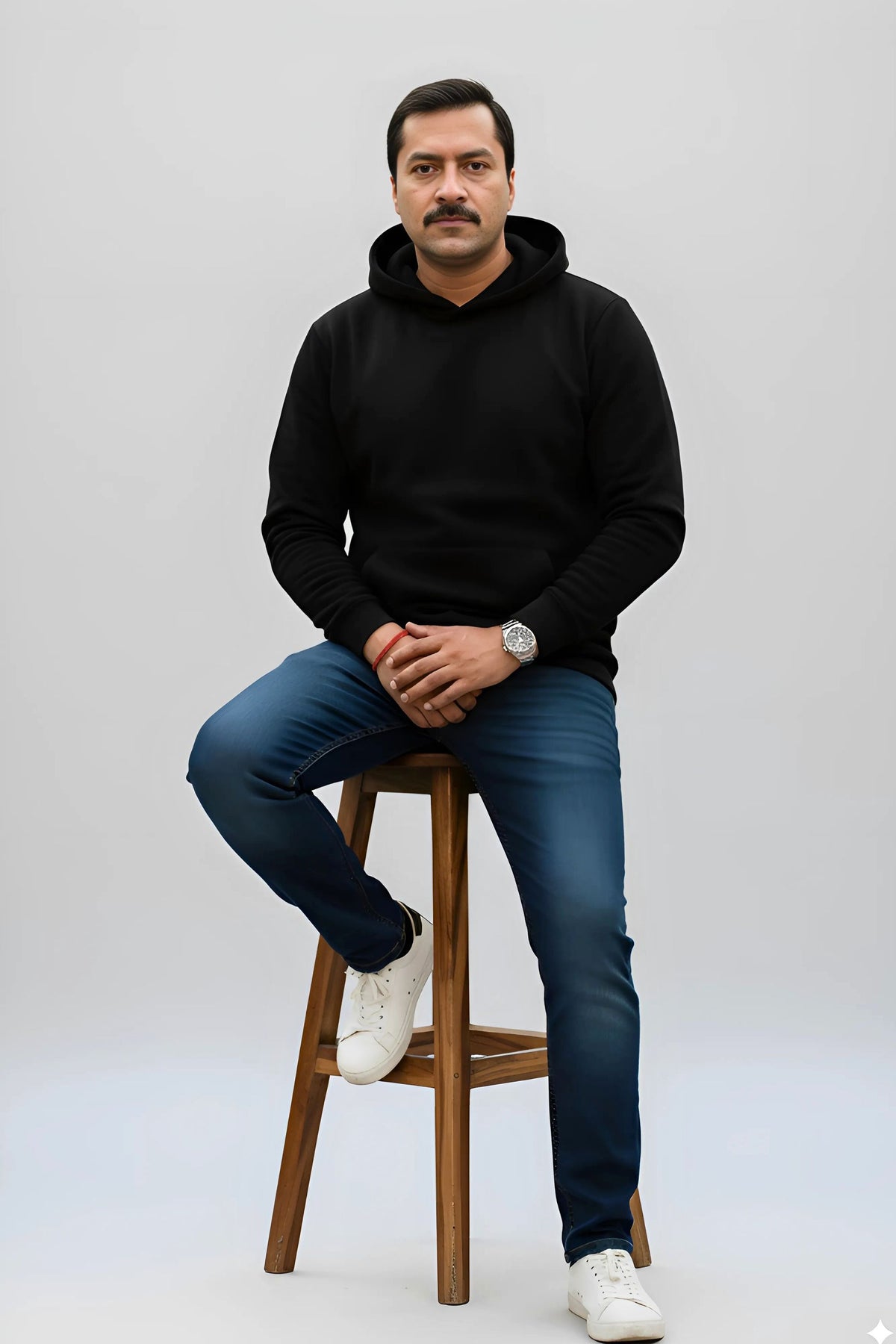 PLAIN HOODIE FOR MEN & WOMEN- BLACK