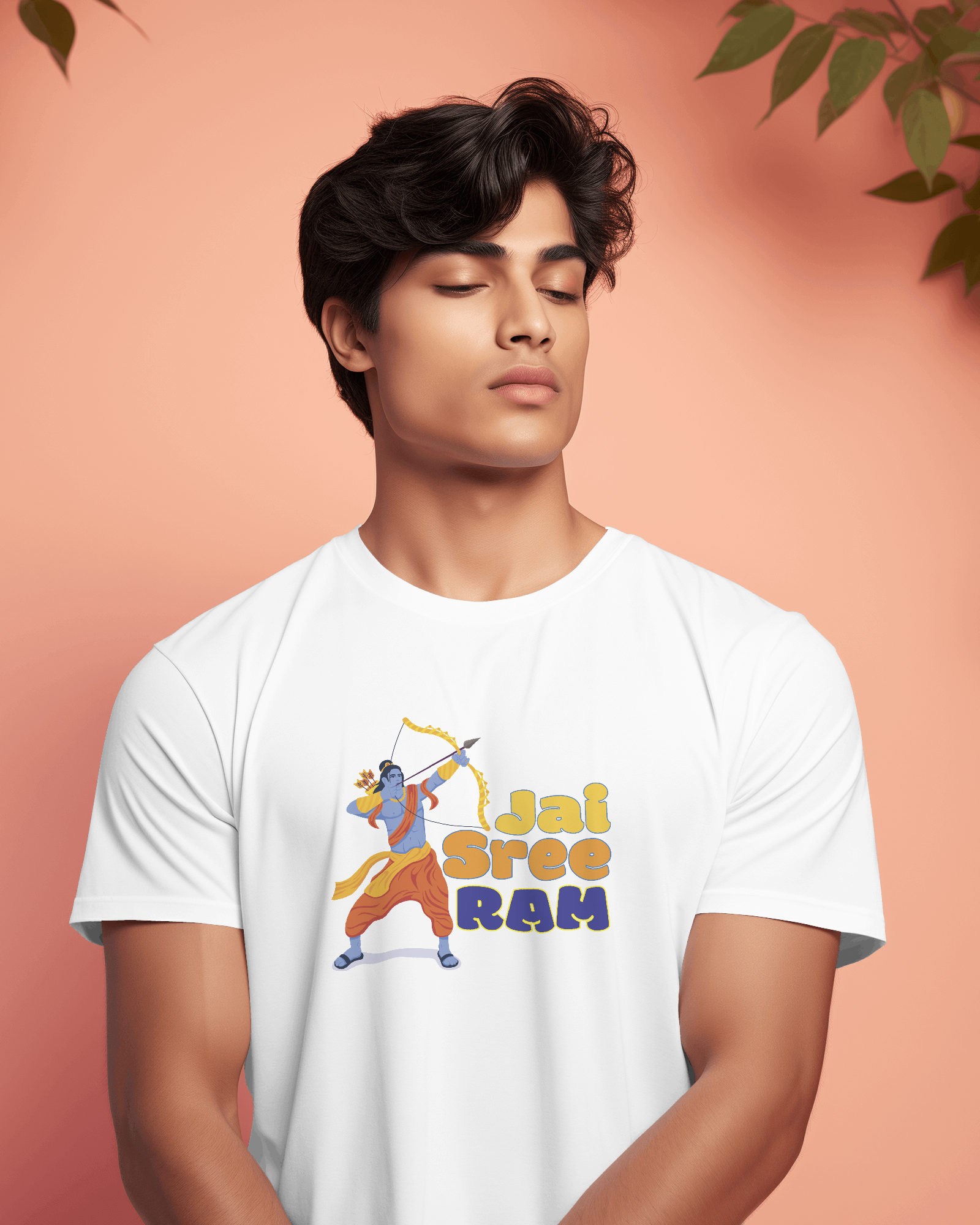 Jai Shree Ram Printed Tshirt for Men