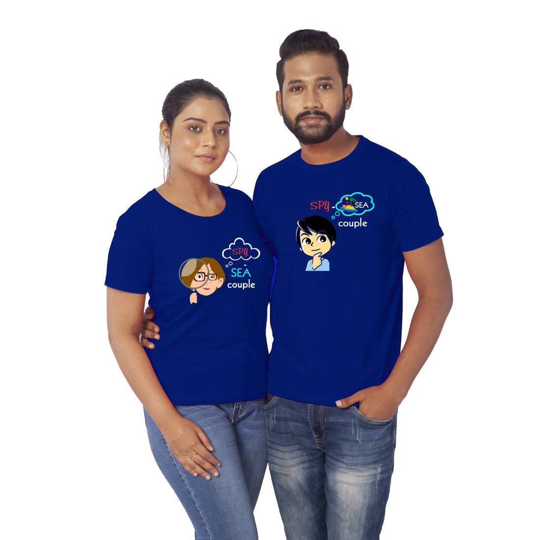 Spy Printed Couple T-Shirt