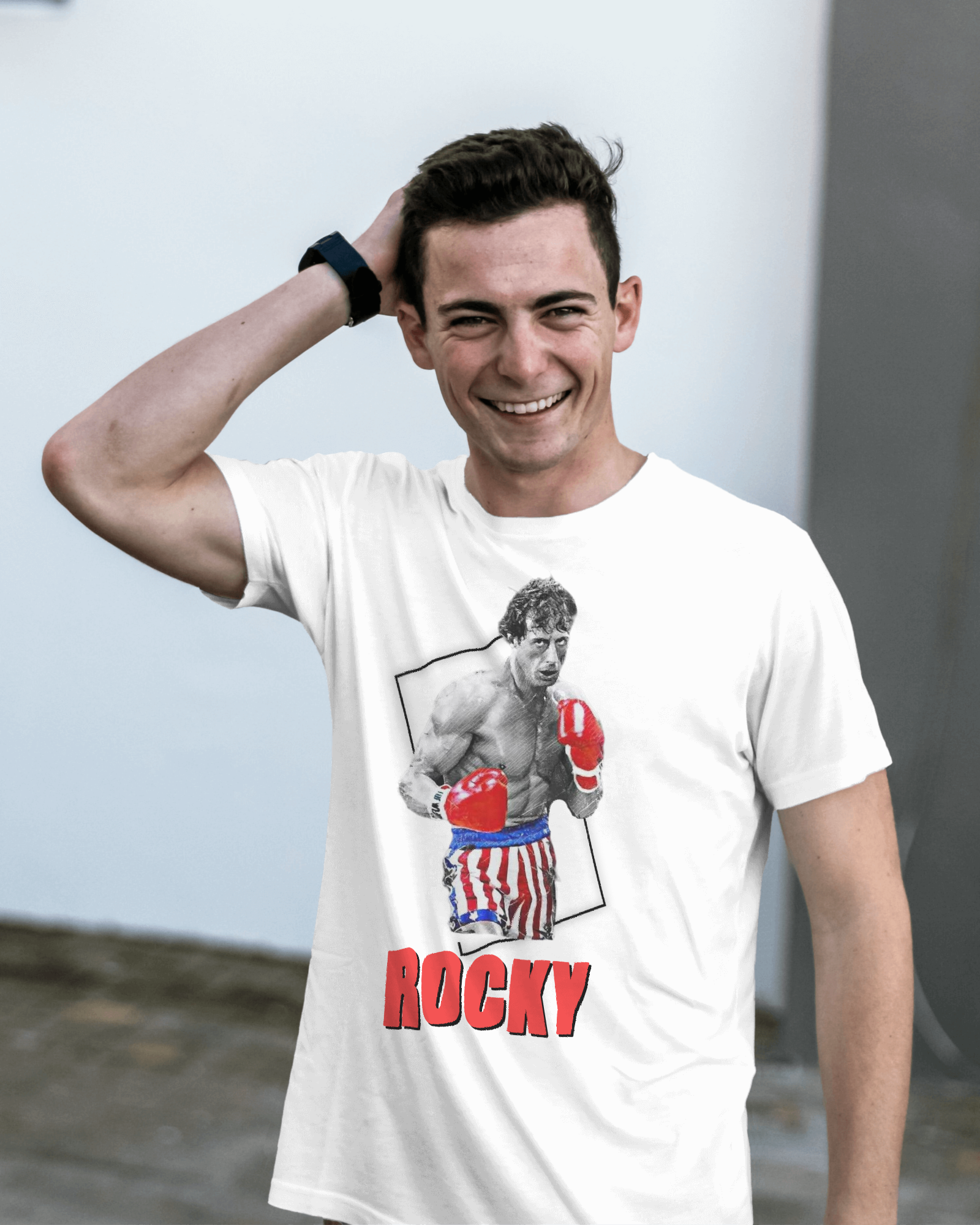 Sylvester Stallone Rocky Poster Printed Tshirt