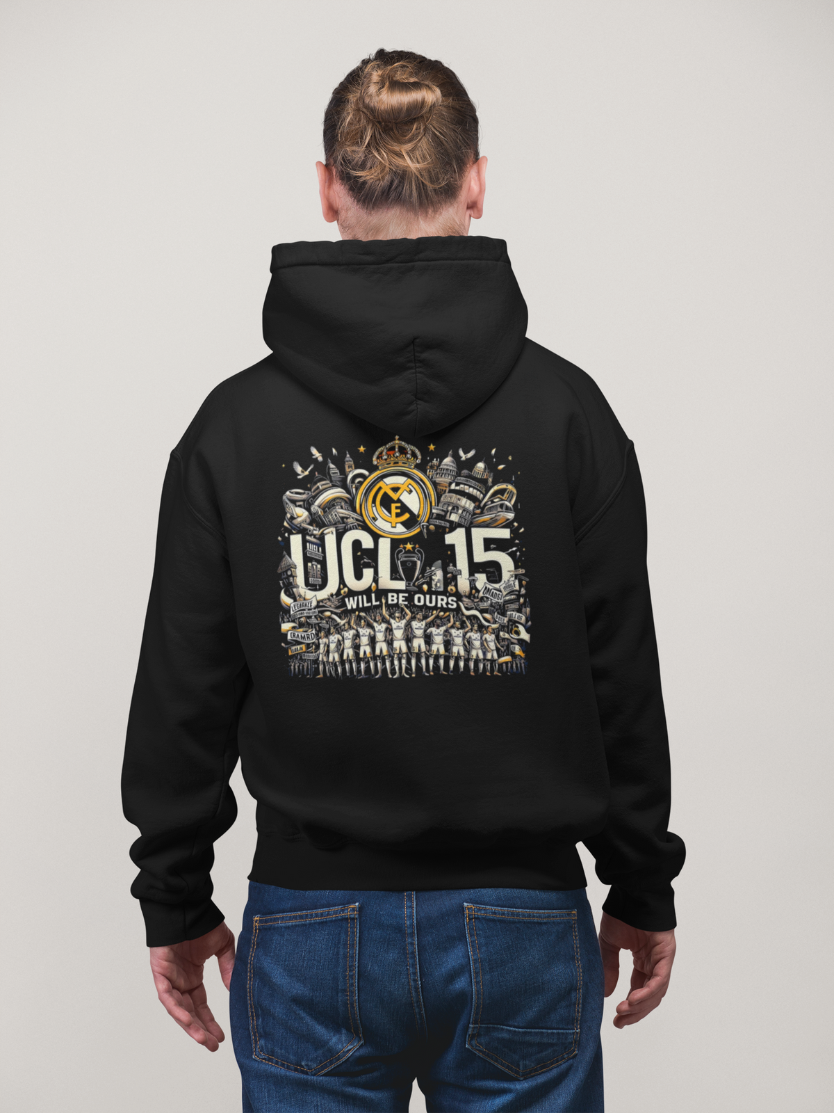 REAL MADRID PRINTED HOODIE FOR UNISEX