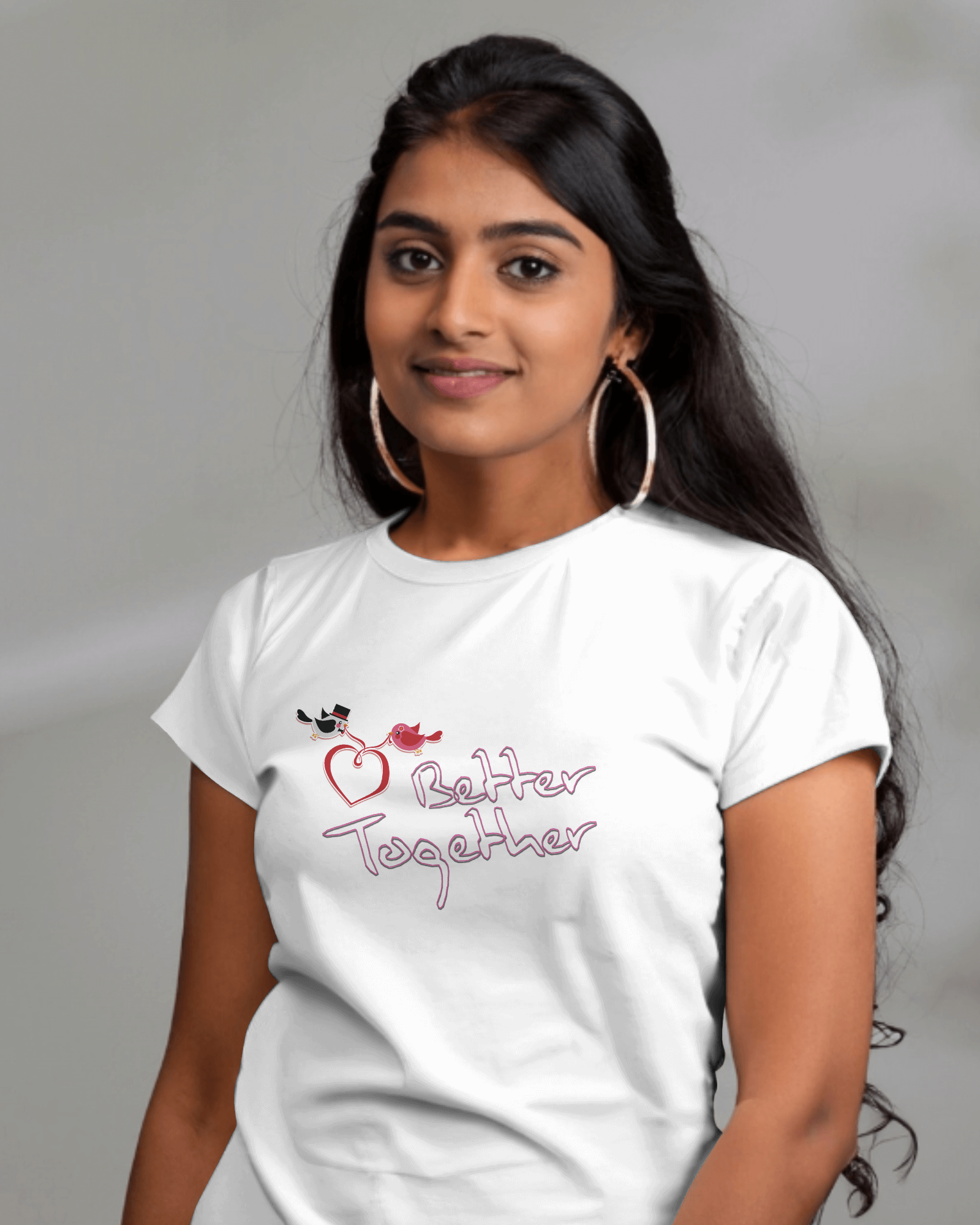 better together printed tshirt for women