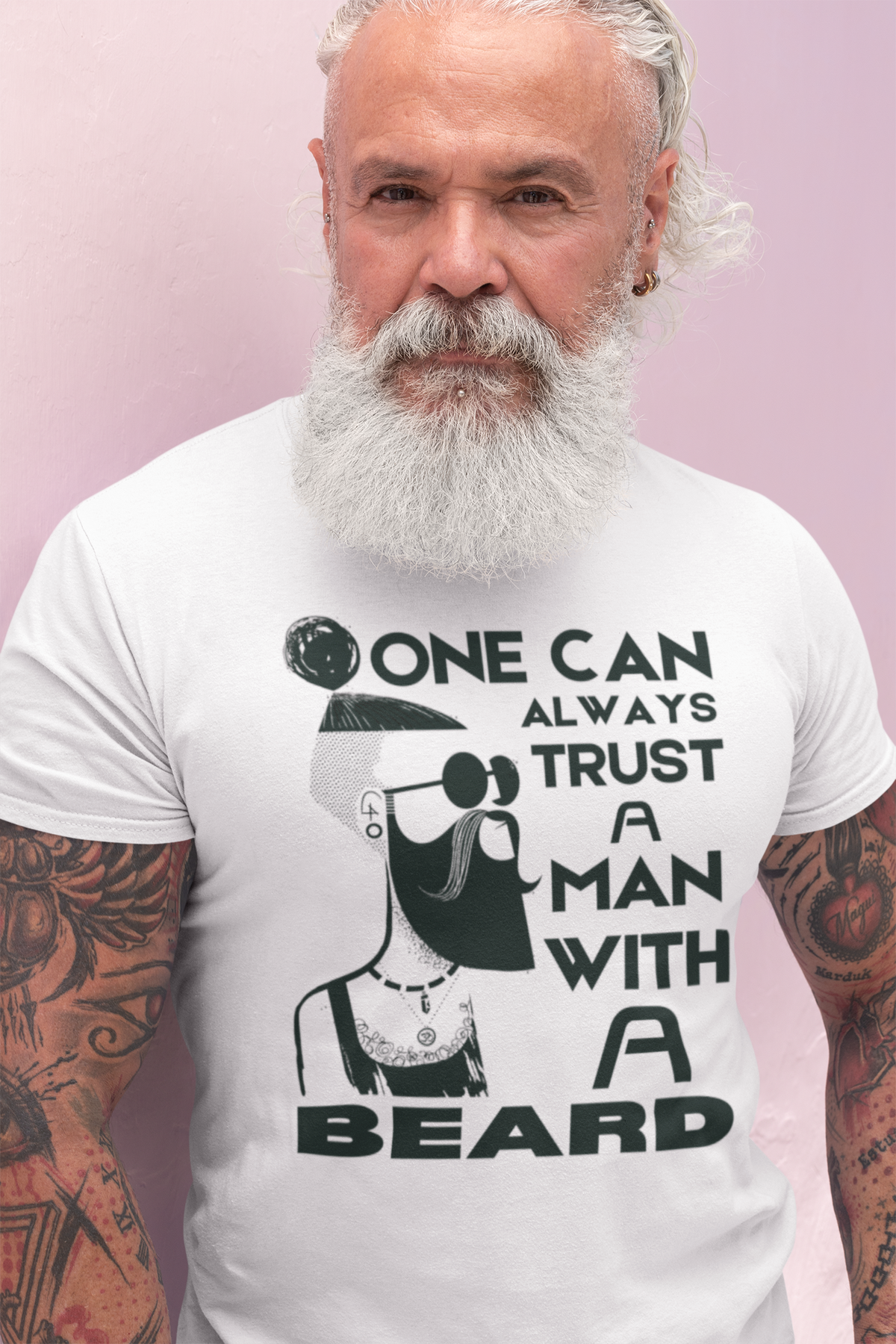Beard Man Graphics Printed Tshirt
