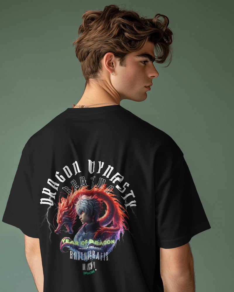 Men's Fierce Dragon Fantasy Art T-Shirt - Gildan Heavy Cotton, Relaxed Fit