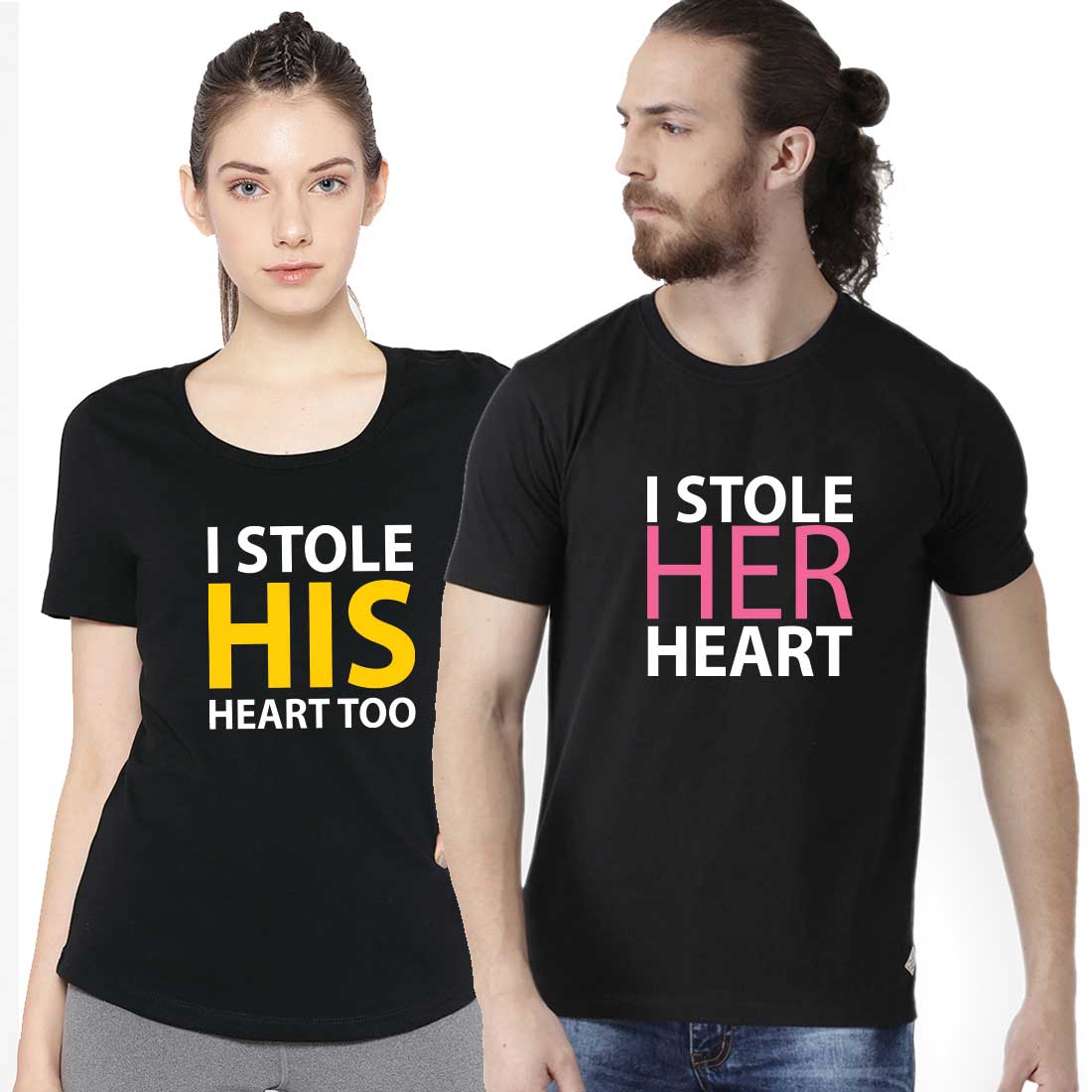 Printed Couple T Shirt in kolkata