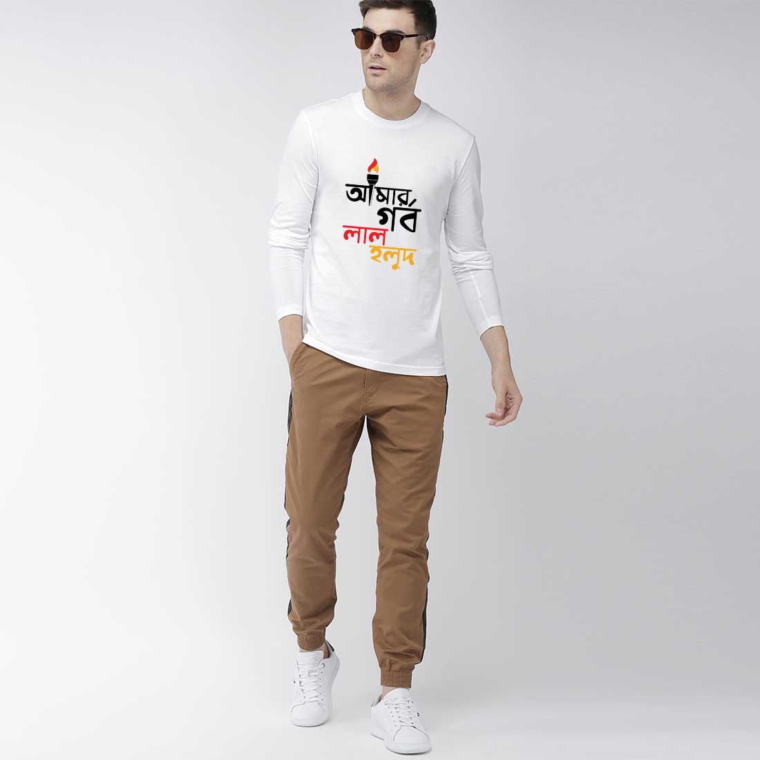 Printed Couple T Shirt in kolkata #color_white