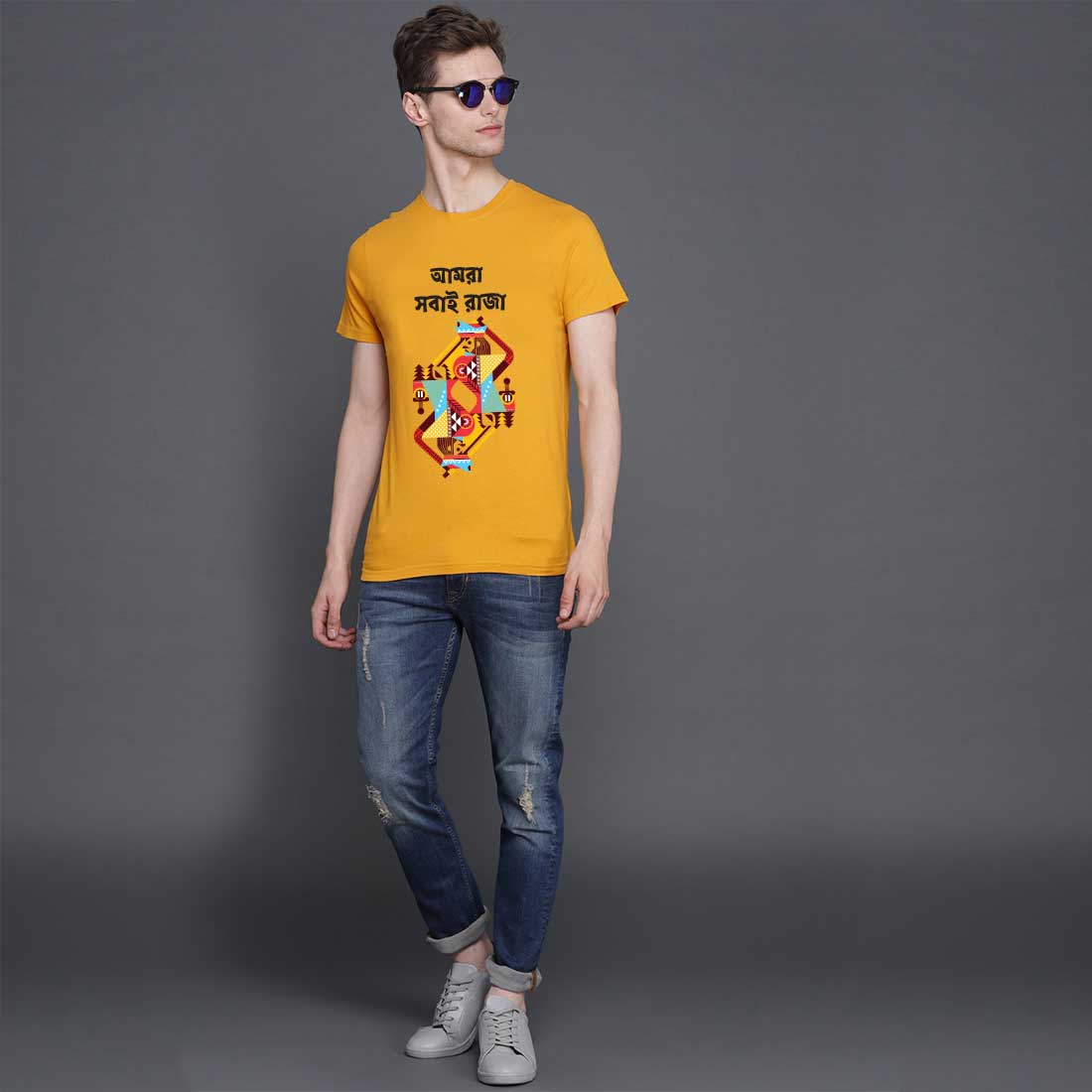 bulk custom tshirts seller in kolkata #color_mustard