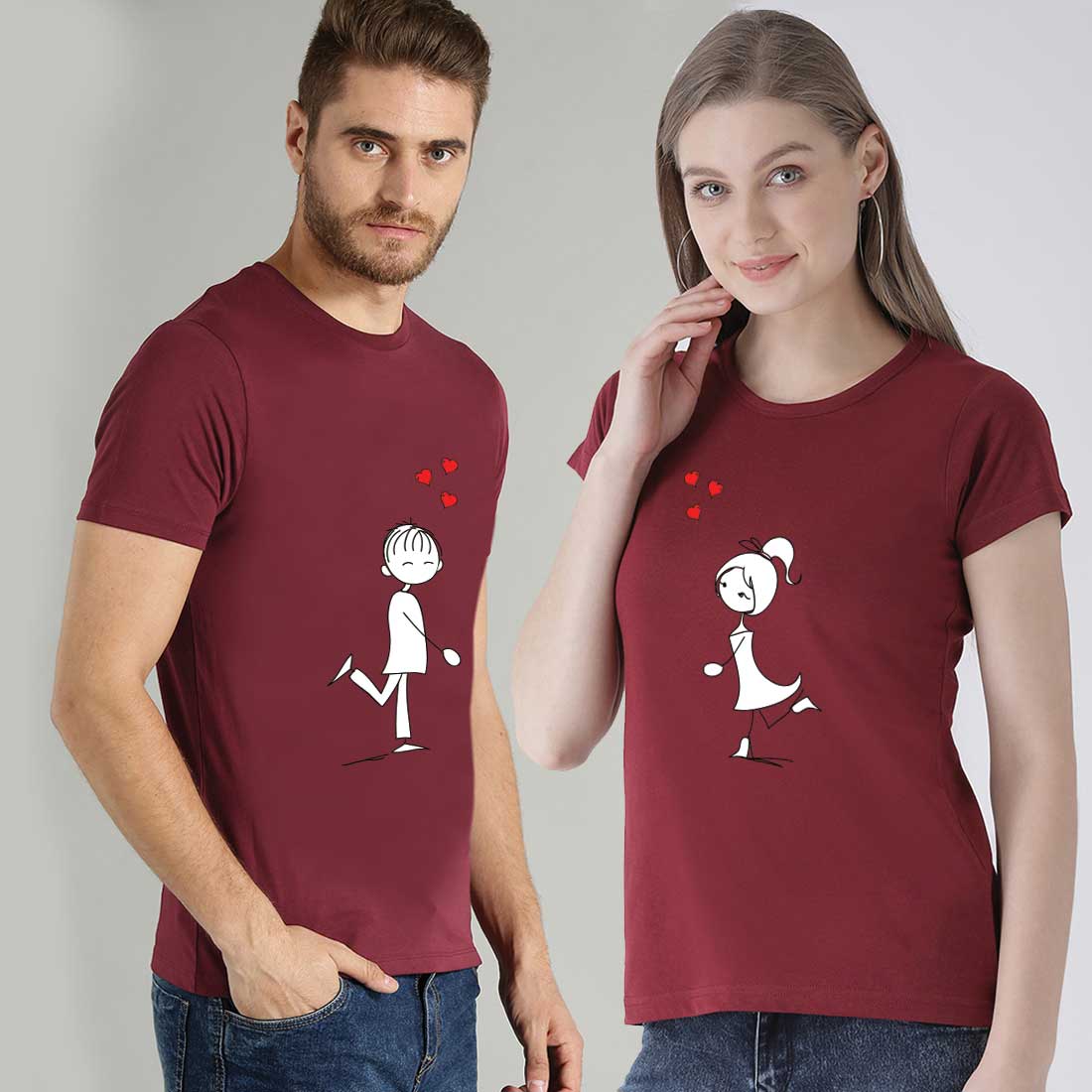 Customized Romantic Couple T-shirts online