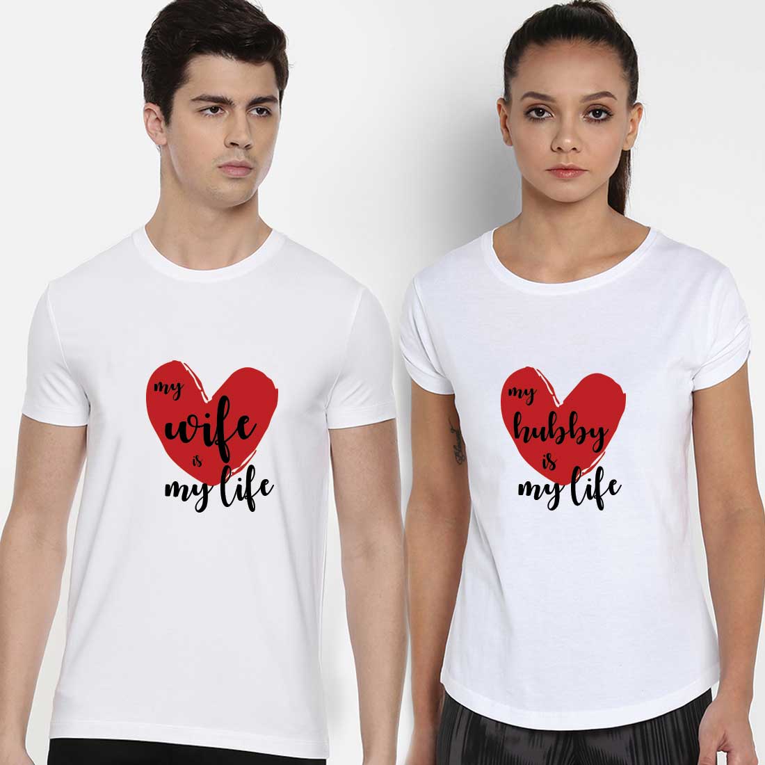 Printed Couple T Shirt in kolkata