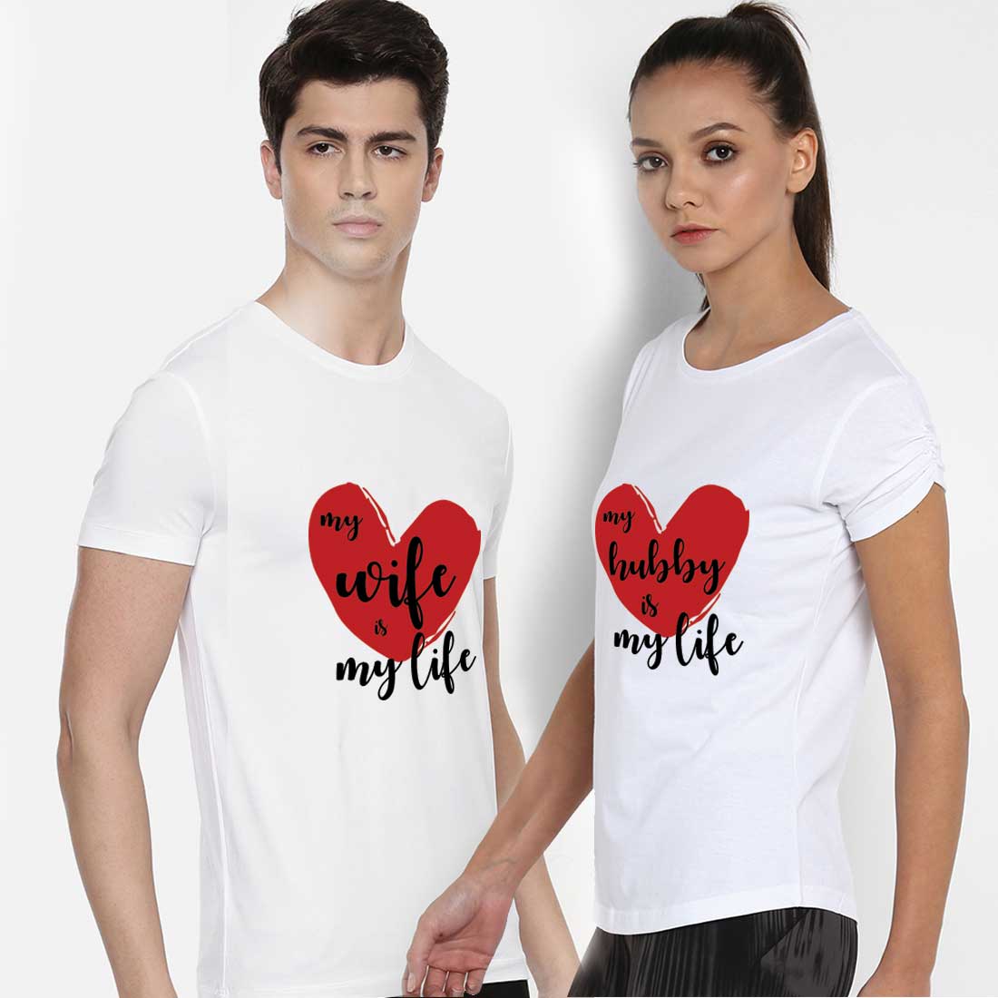 Printed Couple T Shirt in kolkata