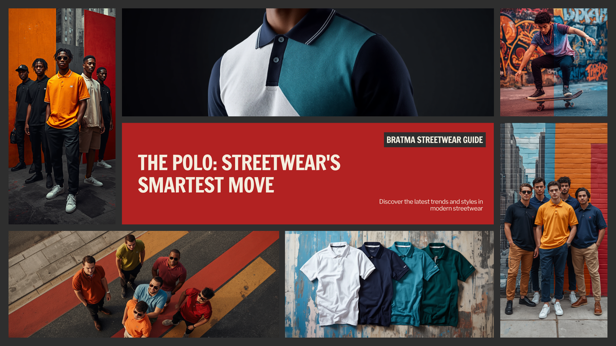 Bratma classic polo t-shirt streetwear banner