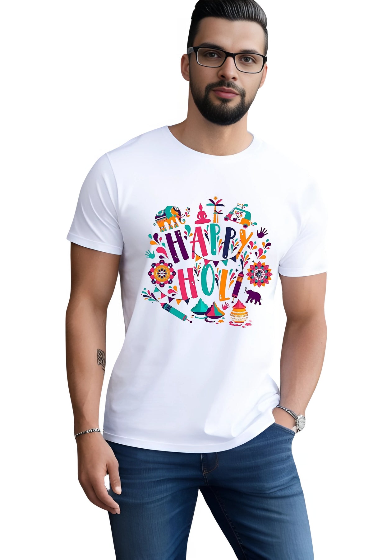 Happy Holi collection - colourful Holi festival t-shirts by Bratma