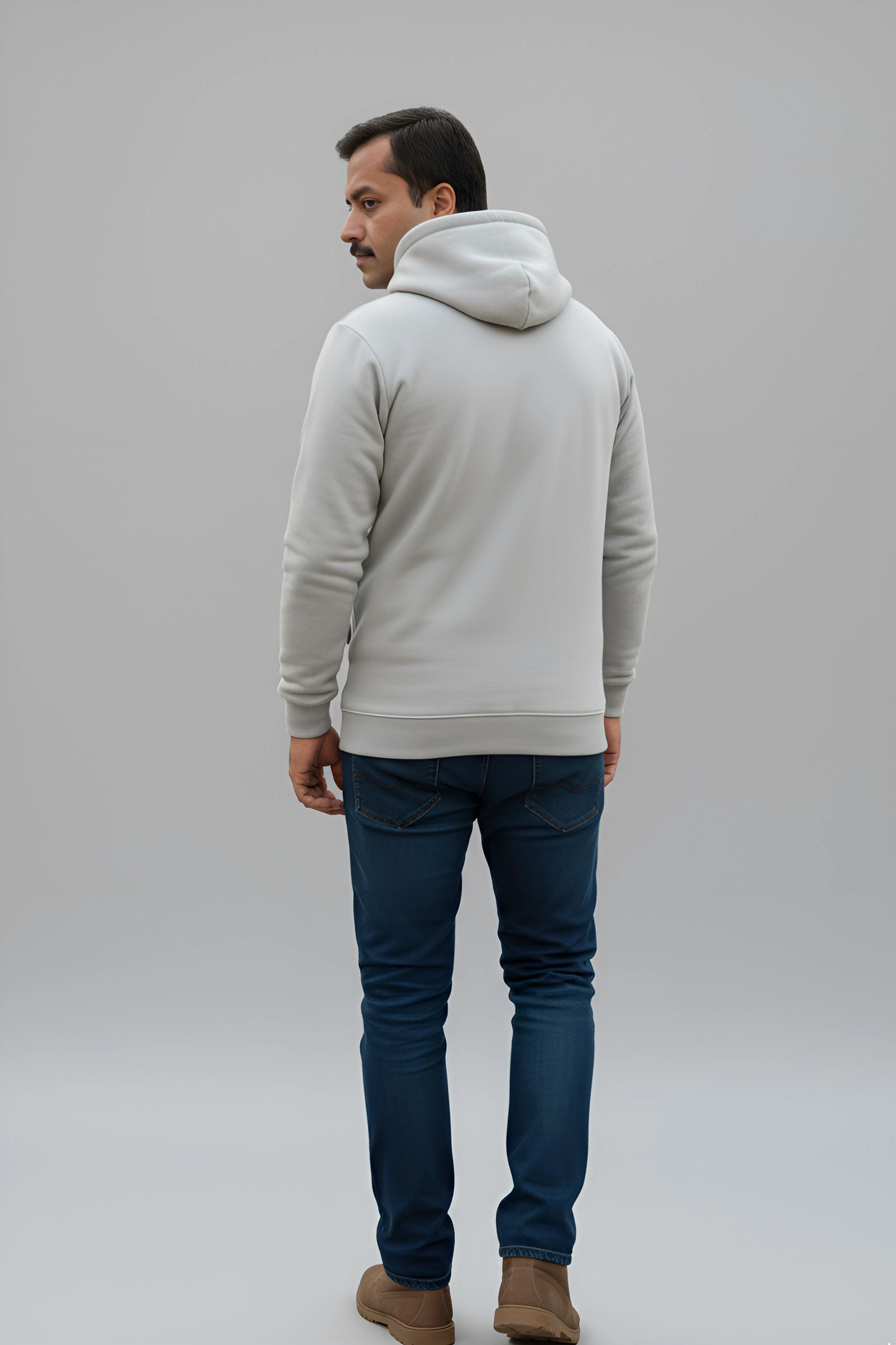 PLAIN HOODIE FOR MEN & WOMEN- GREY