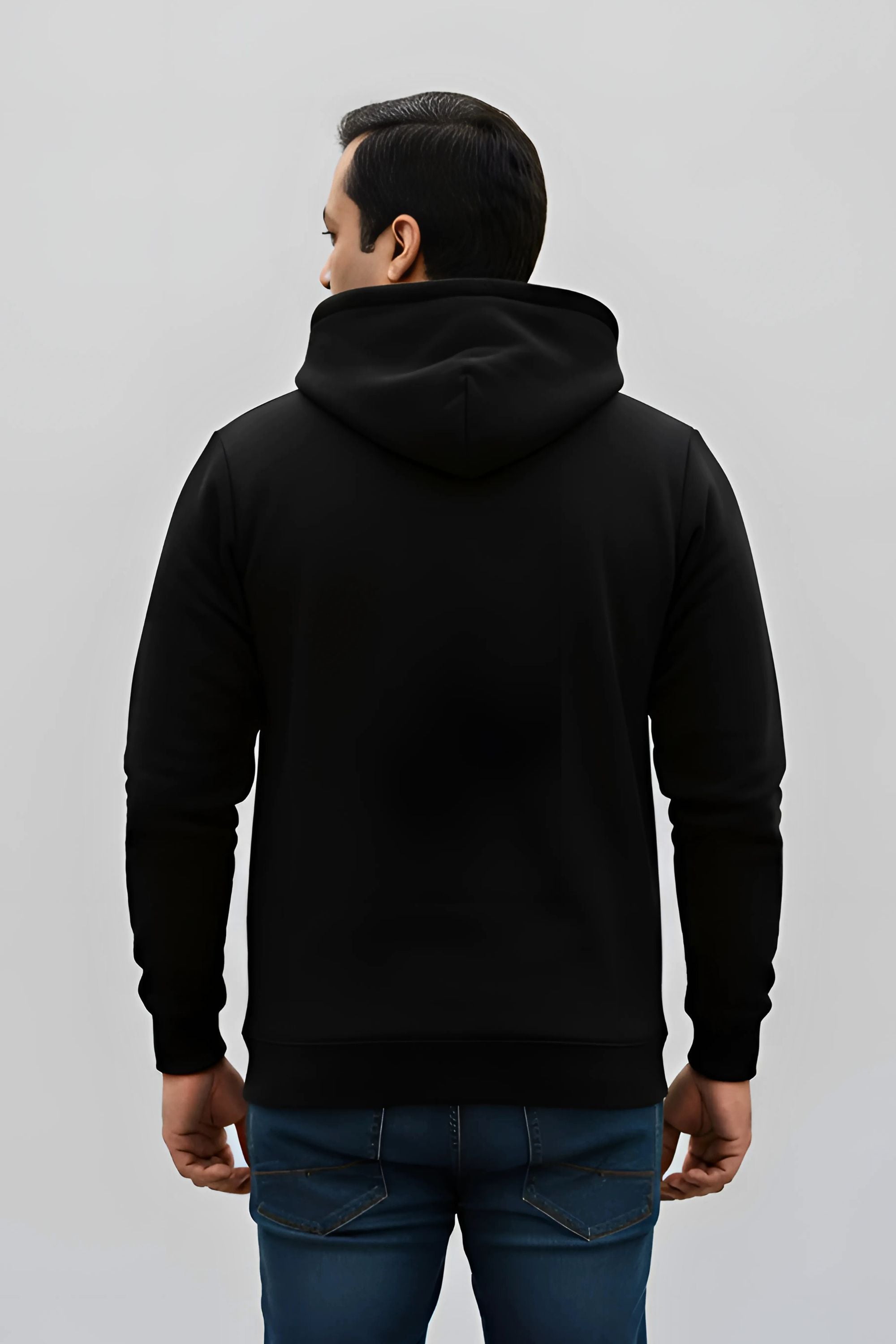 PLAIN HOODIE FOR MEN & WOMEN- BLACK