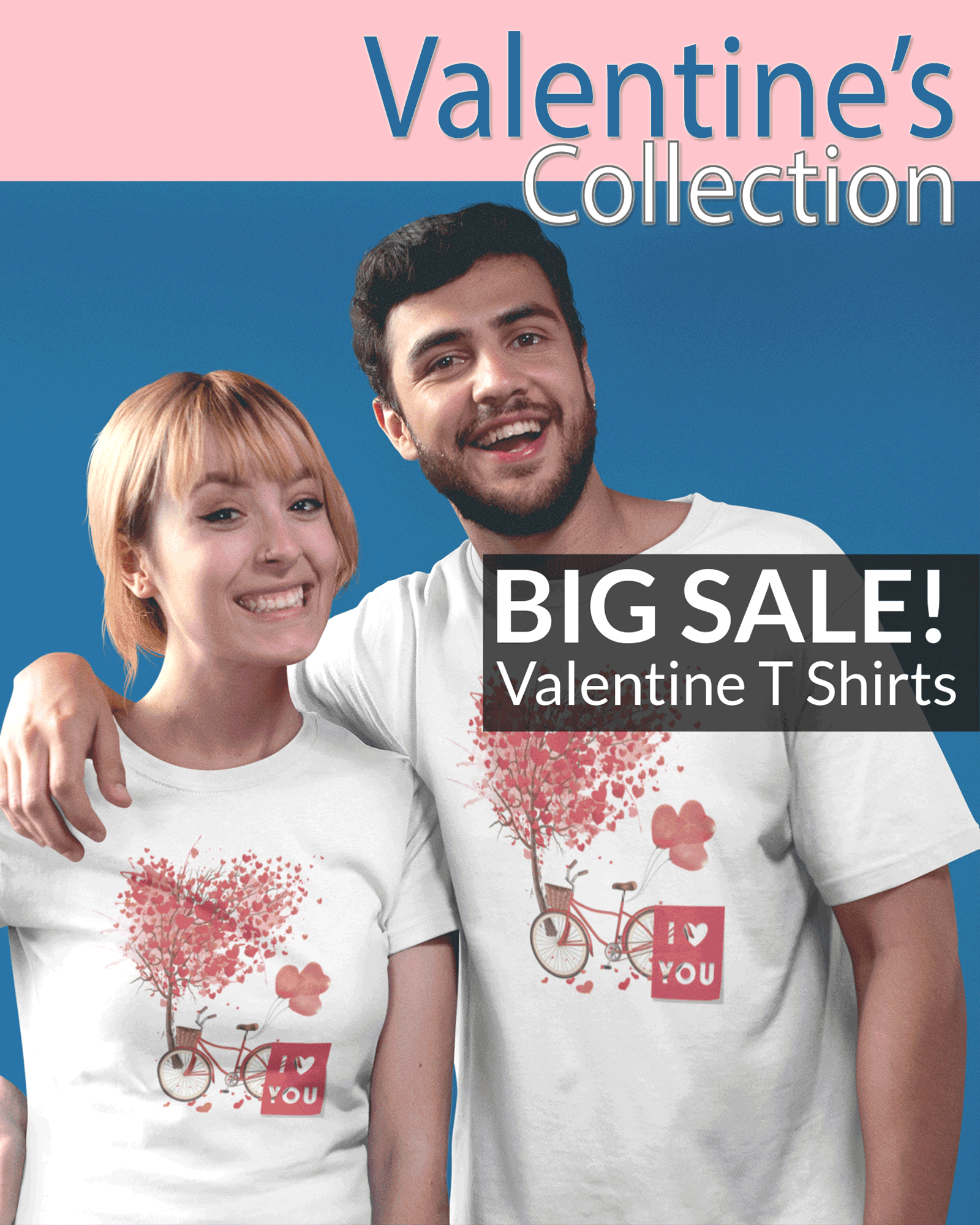 I Love You Couple Valentine T Shirt Collection by Bratma