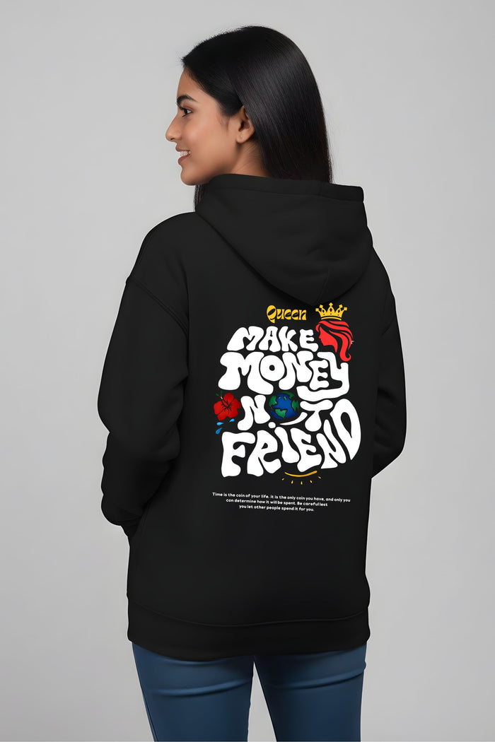 Winter Essentials Women Hoodie - BLACK