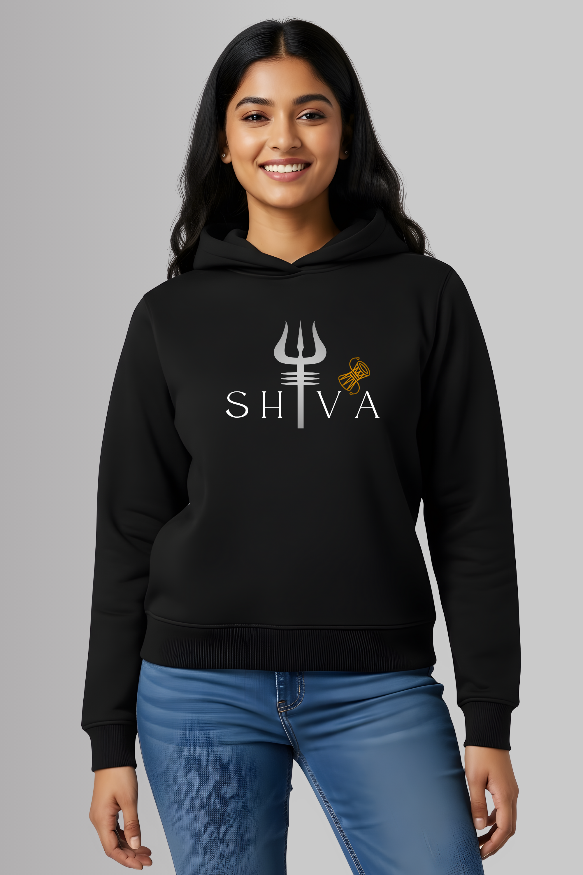 Shiva Winter Essentials Women Hoodie - BLACK