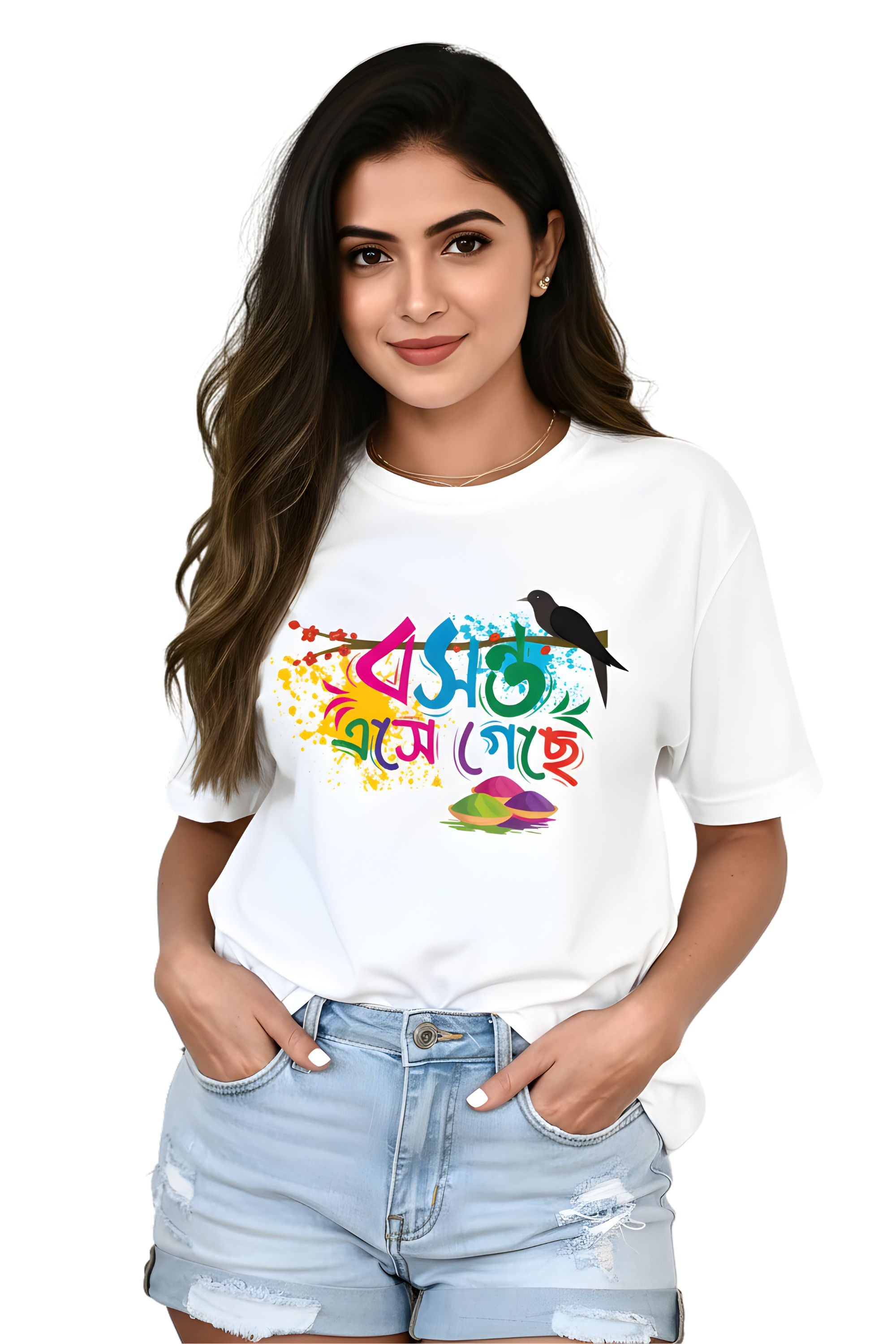 Polyester Holi Unisex Tshirt