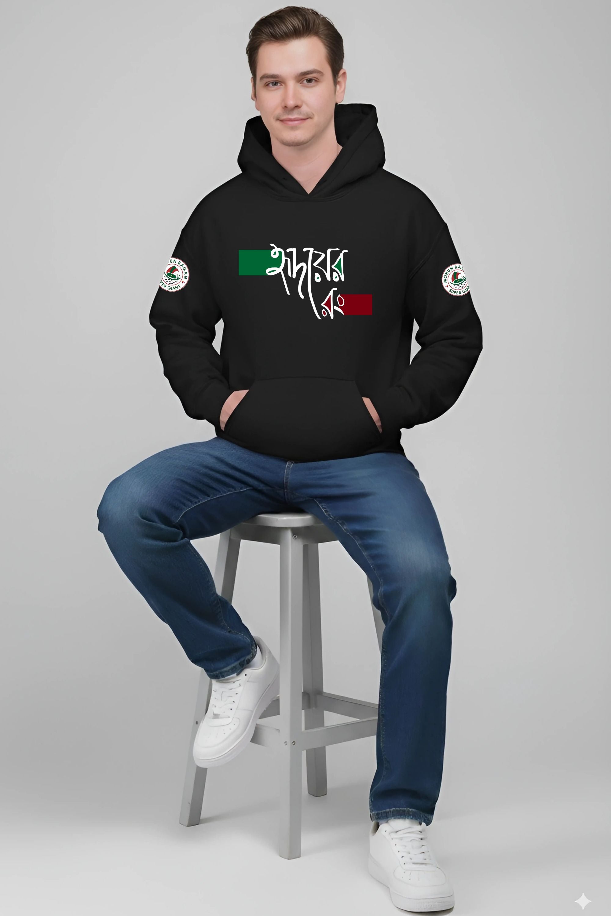 Mohun Bagan Men  Printed Hoodies