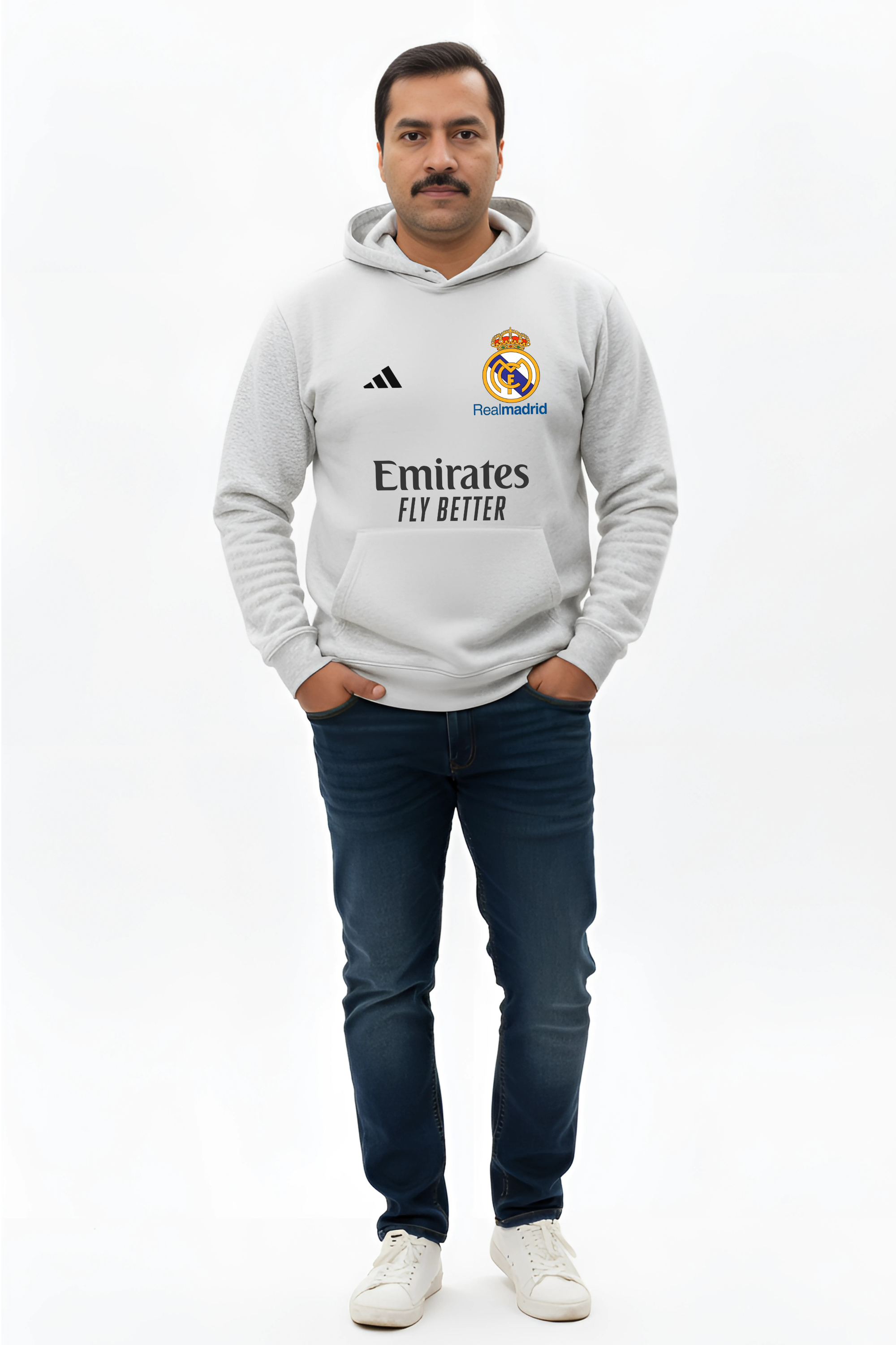 REAL MADRID FULLSLEEVES UNISEX HOODIE