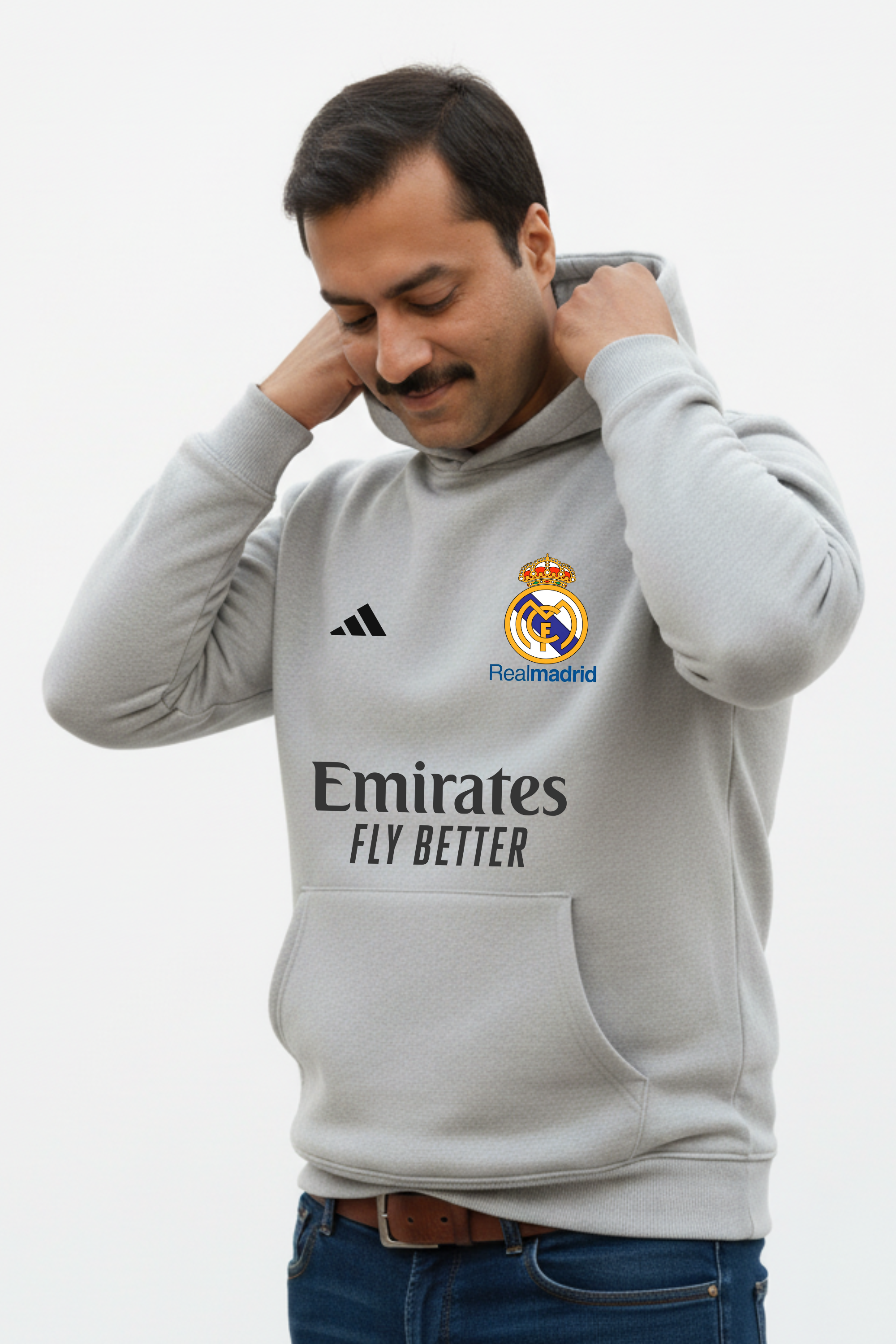 REAL MADRID FULLSLEEVES UNISEX HOODIE