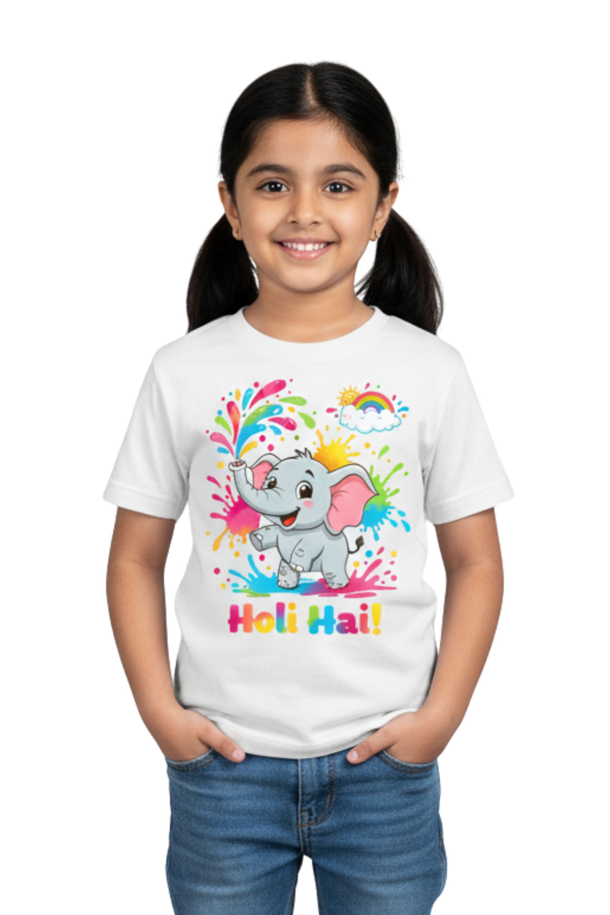 Holi Kids Polyester T-shirt