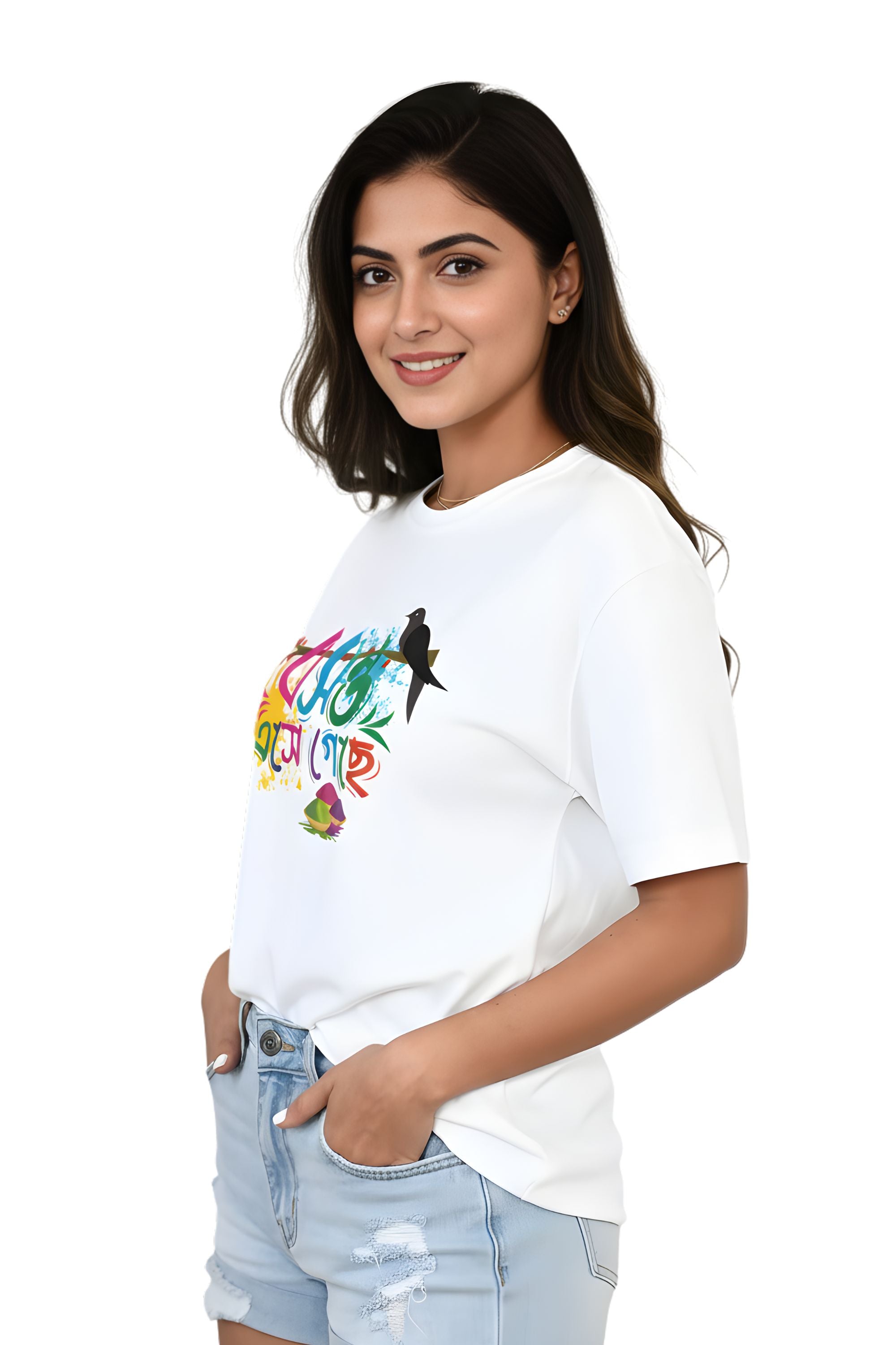 Polyester Holi Unisex Tshirt