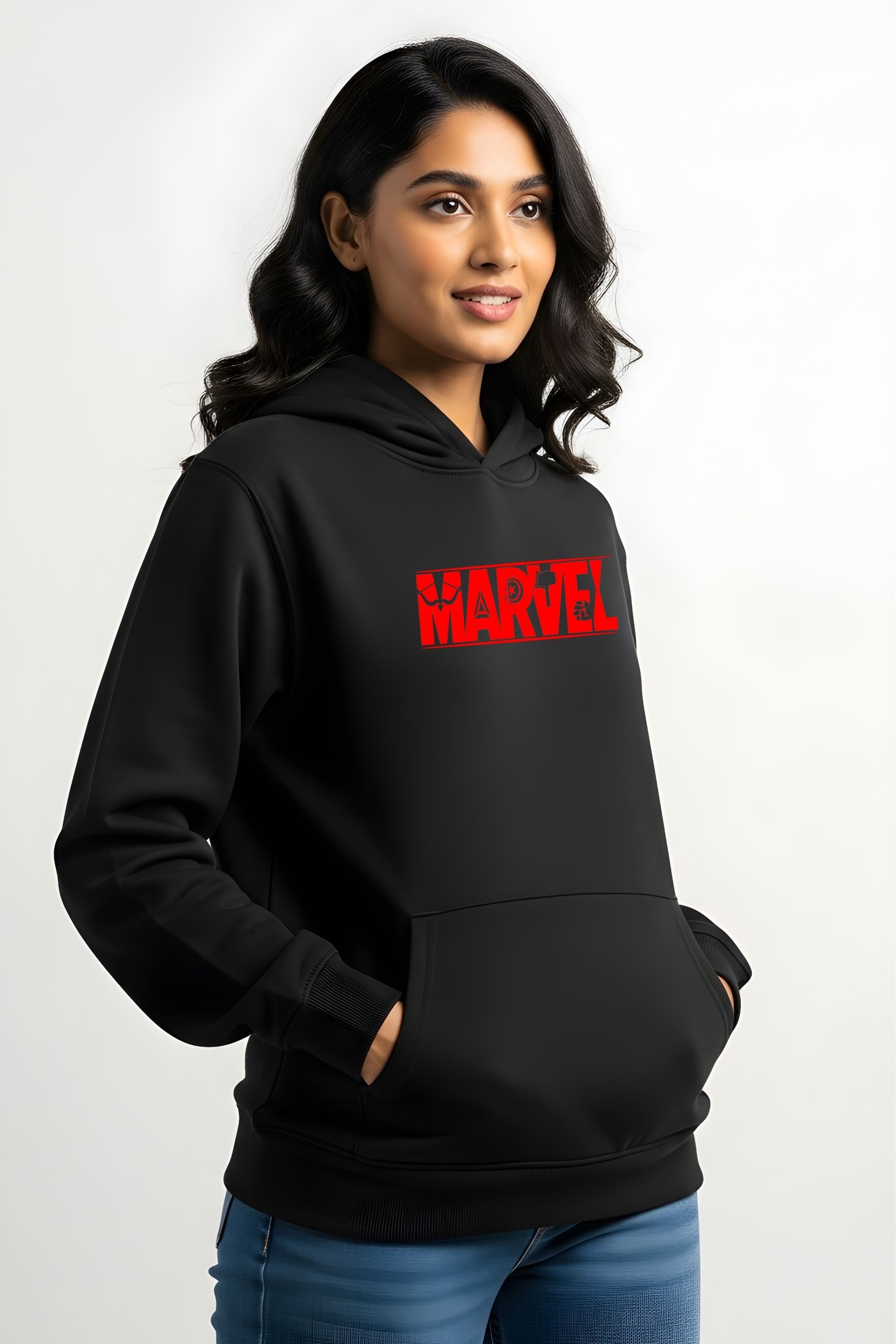Winter Essentials Women Hoodie - BLACK