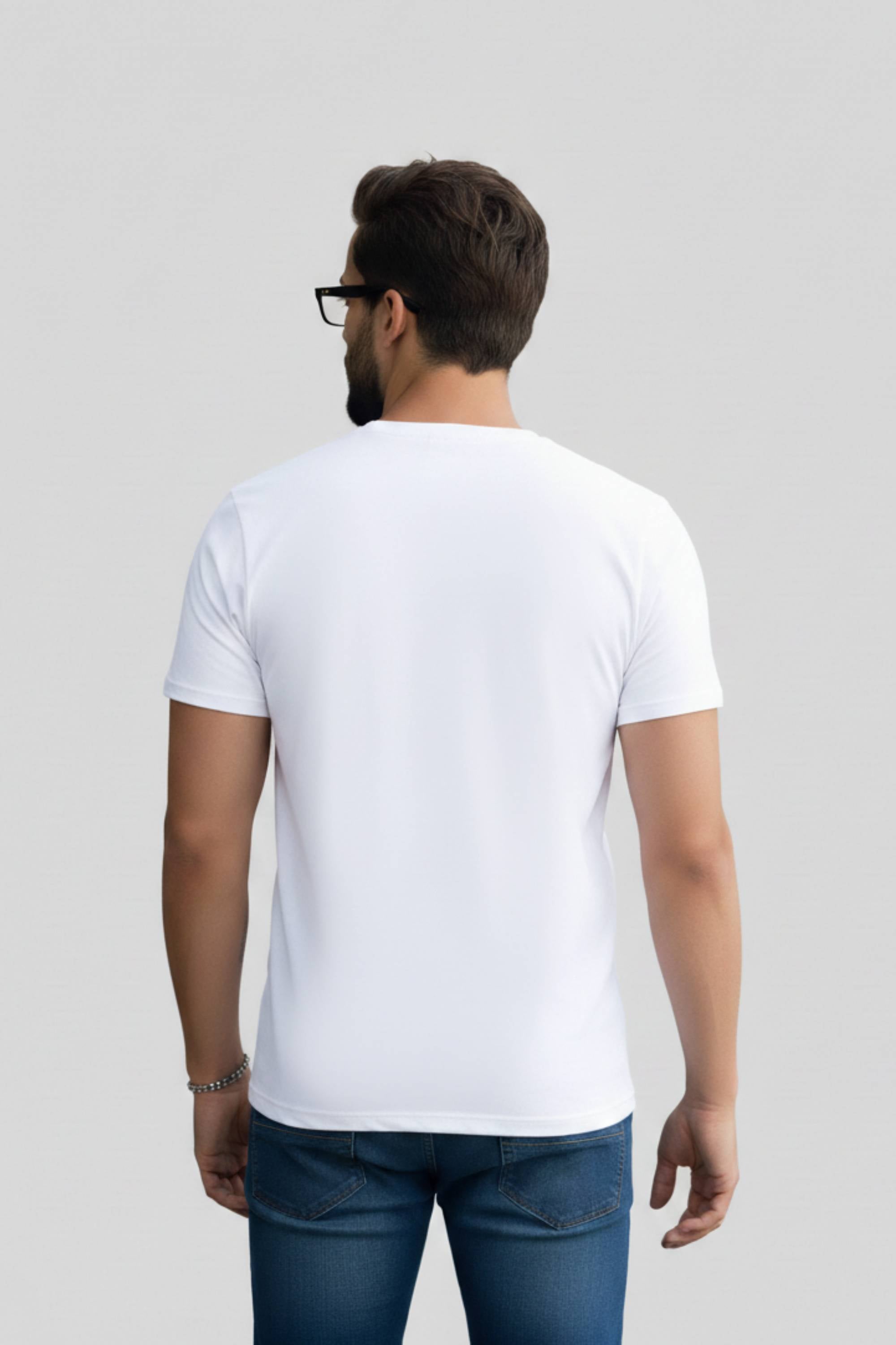 Happy Holi Festival Graphic T-Shirt, Unisex, White Polyester