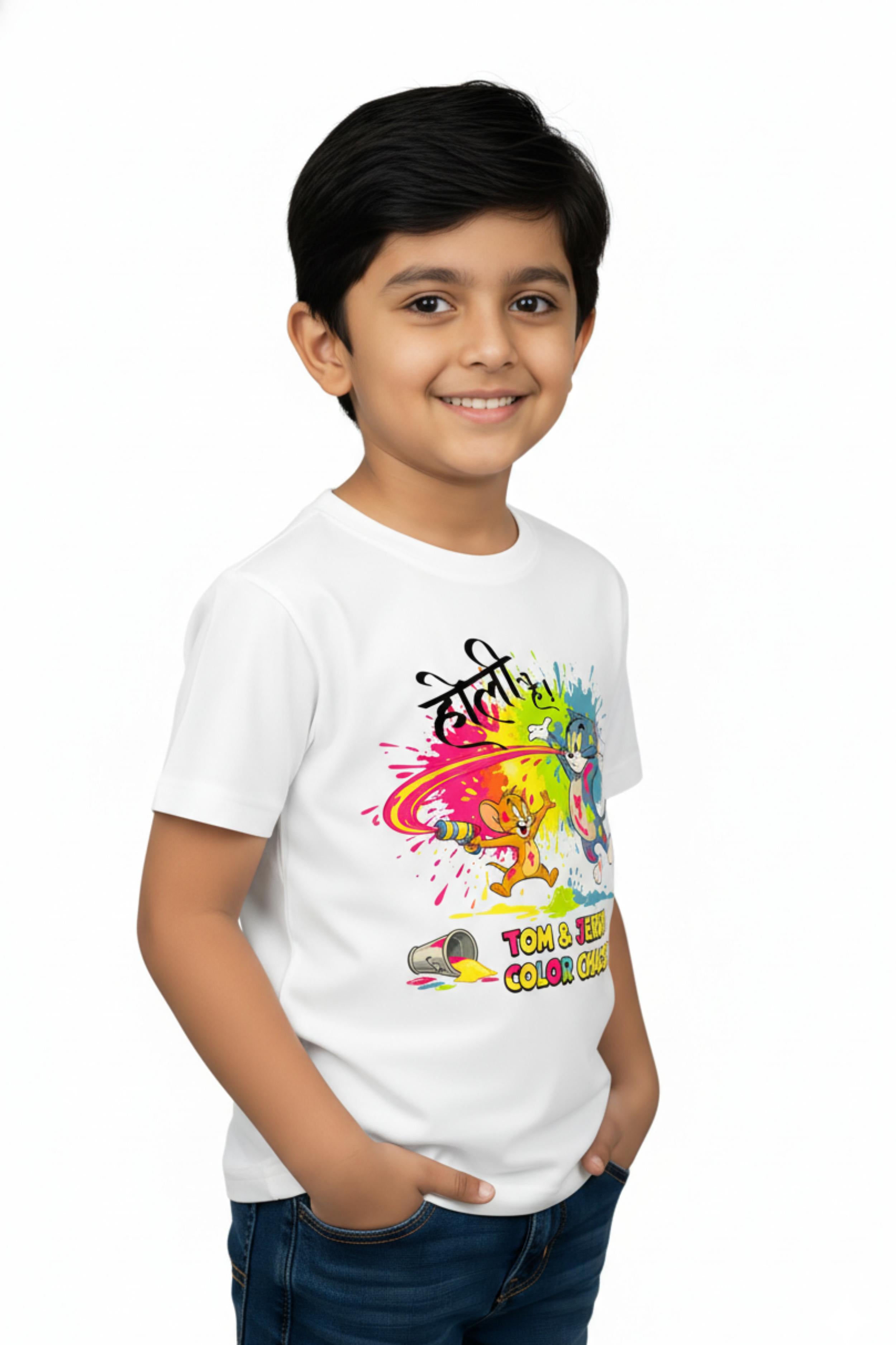 Holi Kids Polyester T-shirt