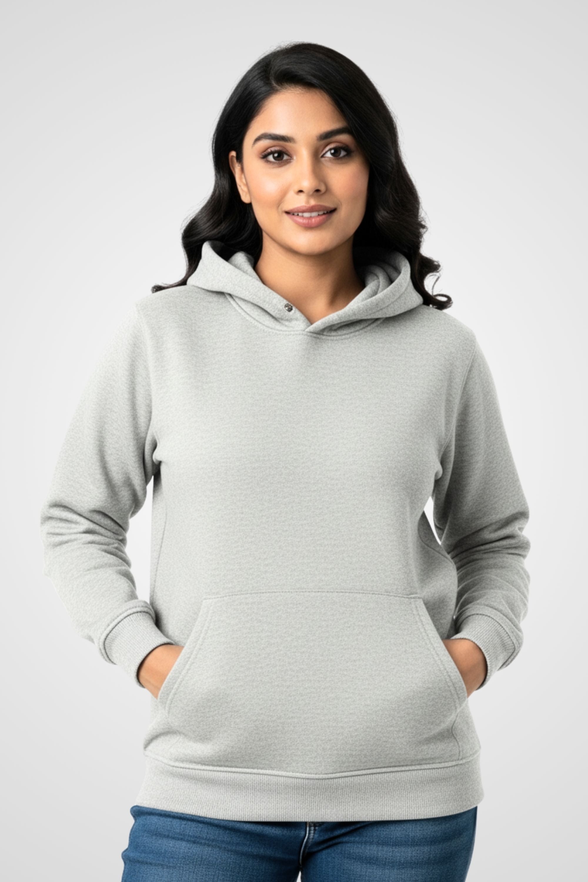 PLAIN HOODIE FOR MEN & WOMEN- GREY