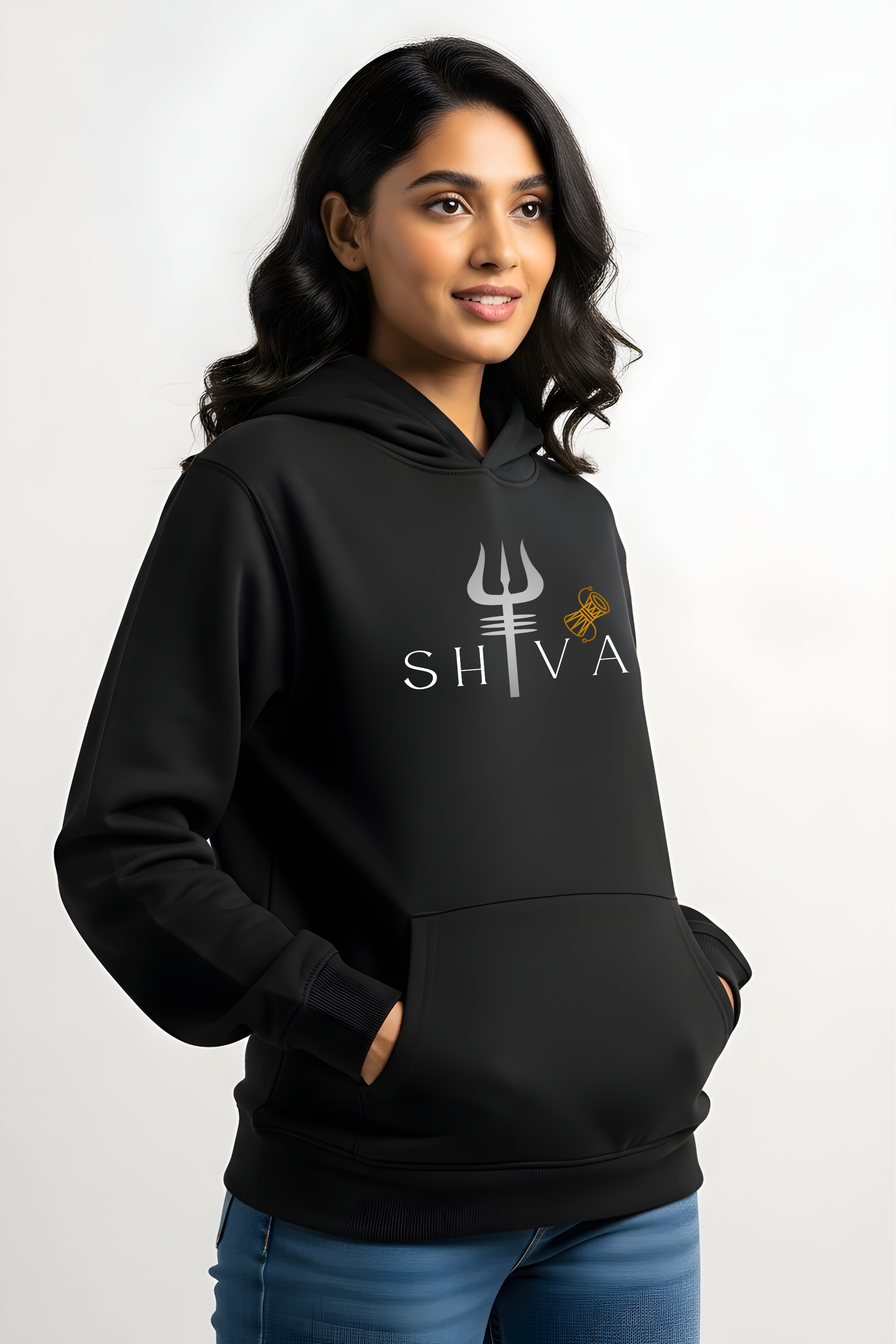 Shiva Winter Essentials Women Hoodie - BLACK