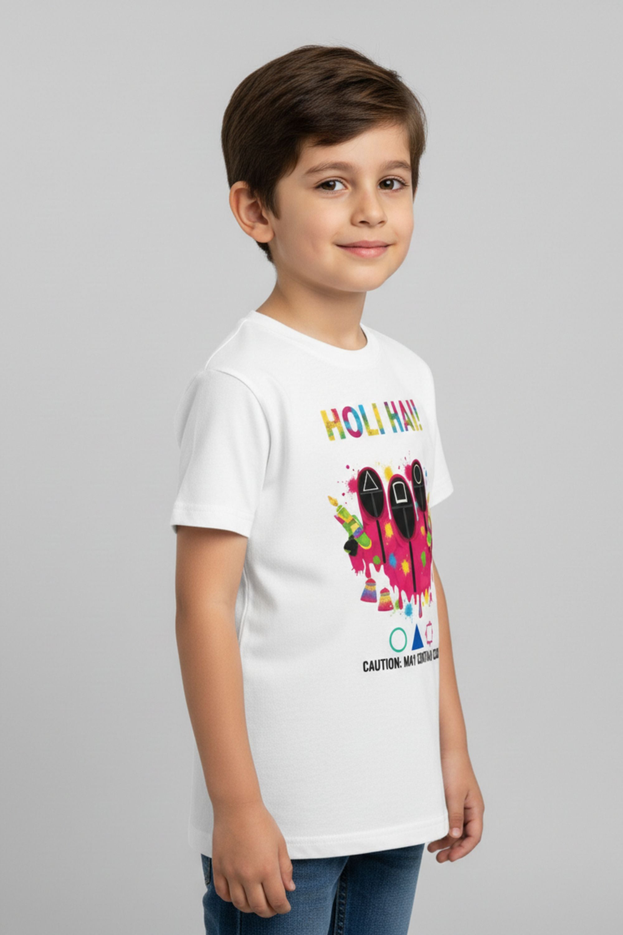 Holi Kids Polyester T-shirt