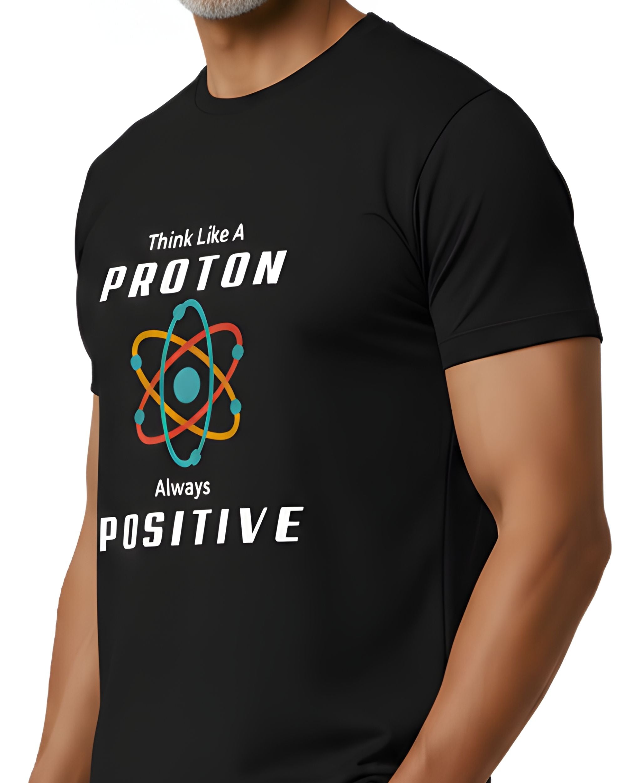 BRATMA Men Graphic Print Round Neck Pure Cotton Black T-Shirt