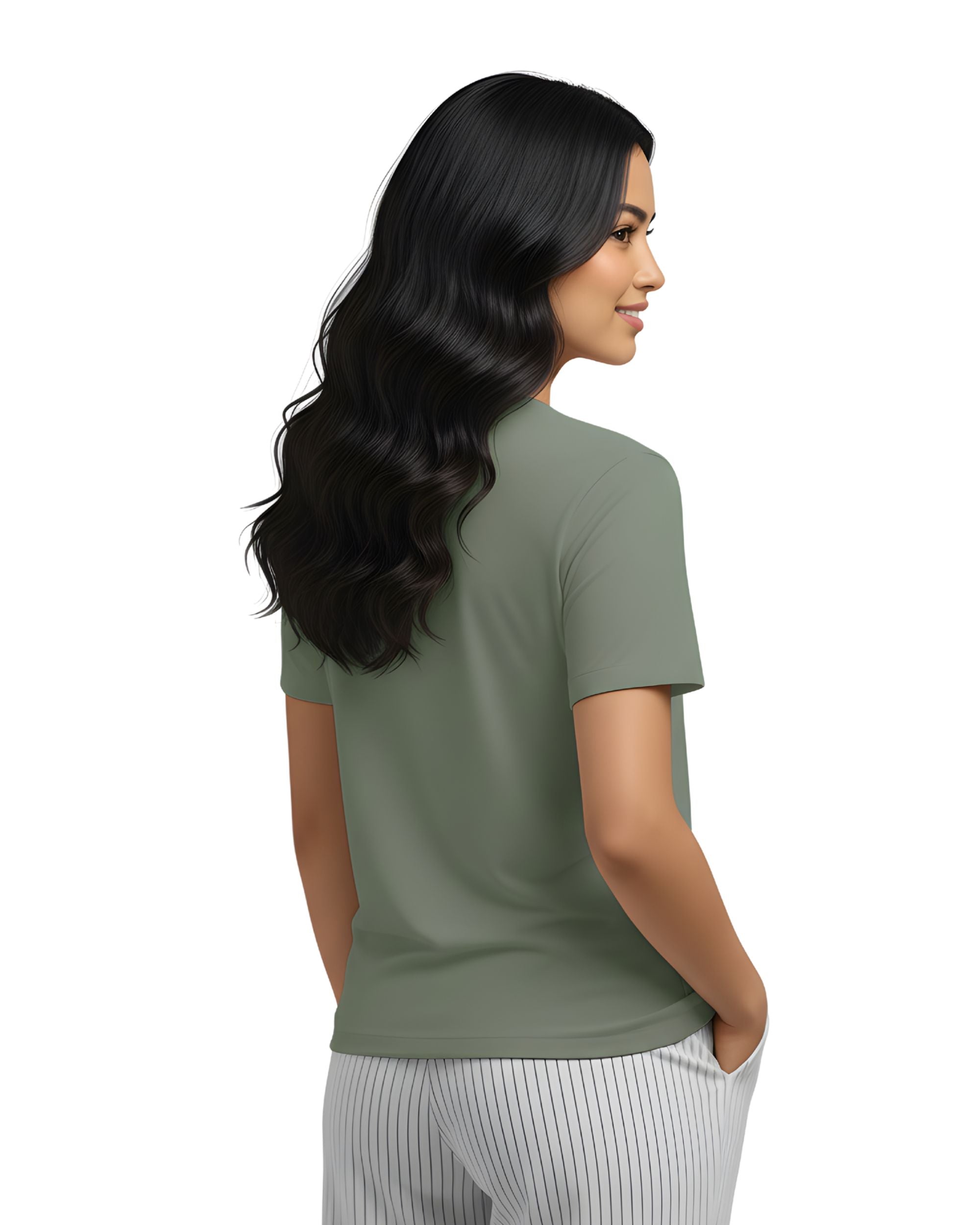 Women graphic print pure cotton 180gsm tshirt