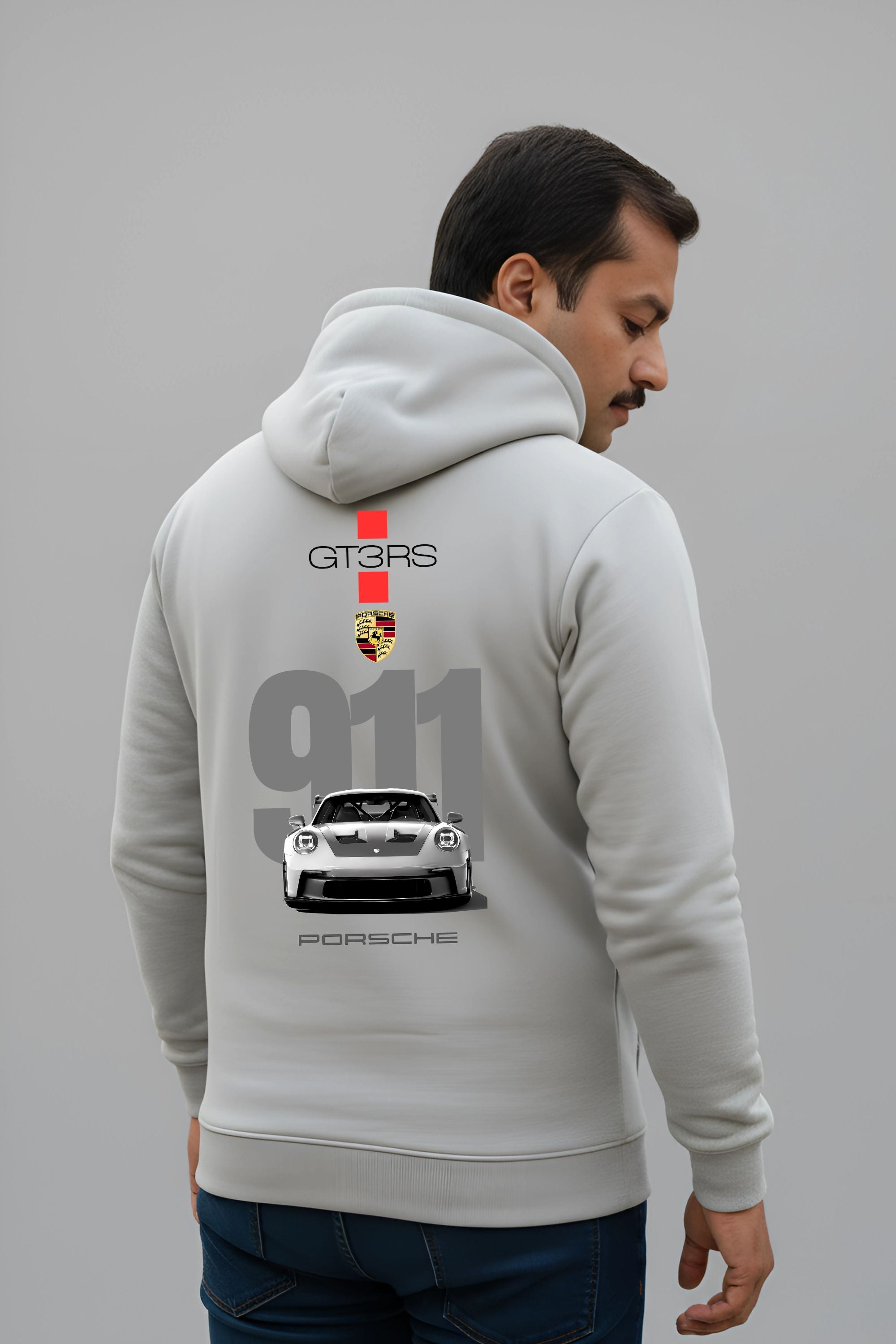 911 PORSCHE FULLSLEEVES MEN HOODIE