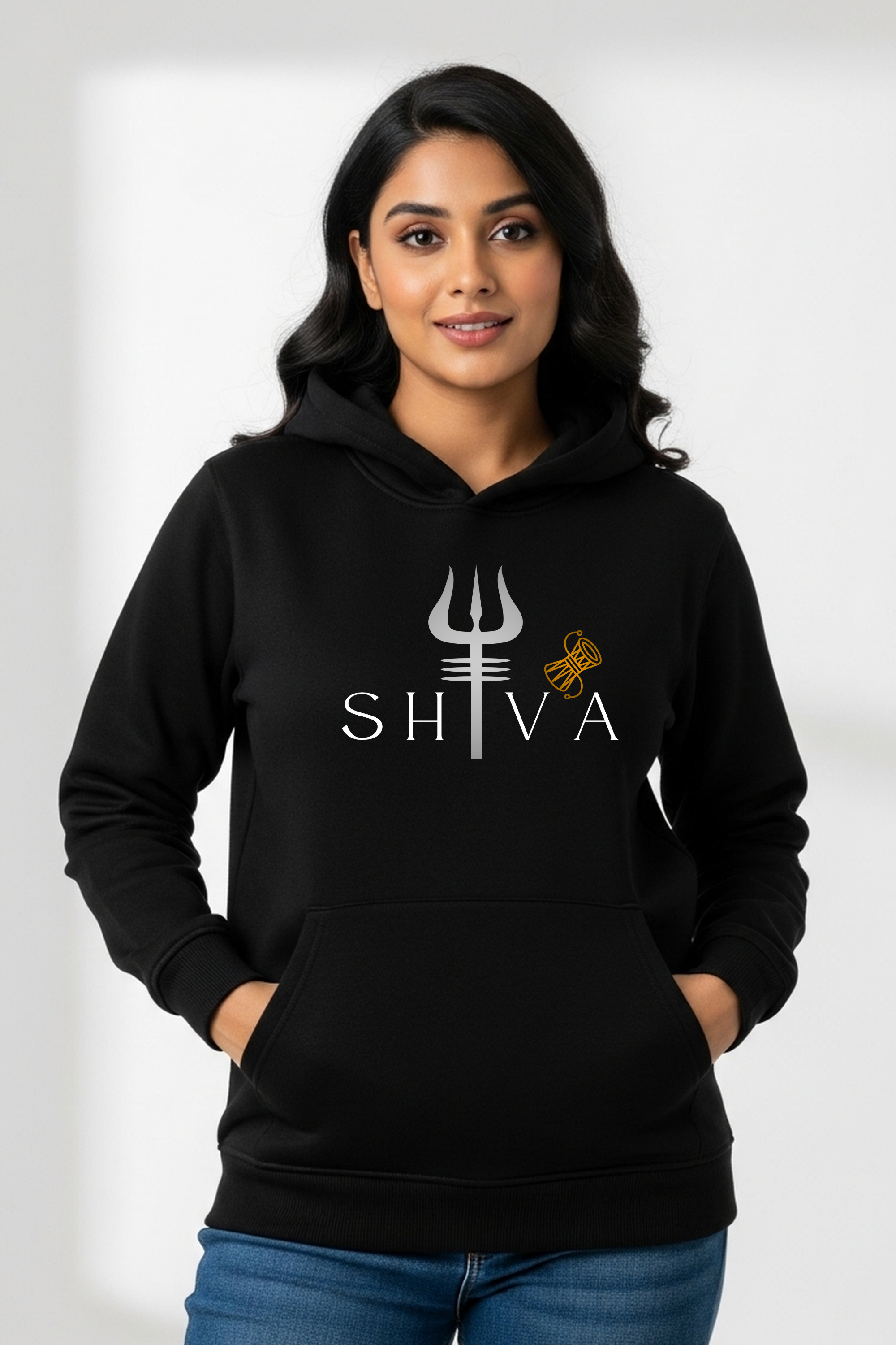 Shiva Winter Essentials Women Hoodie - BLACK