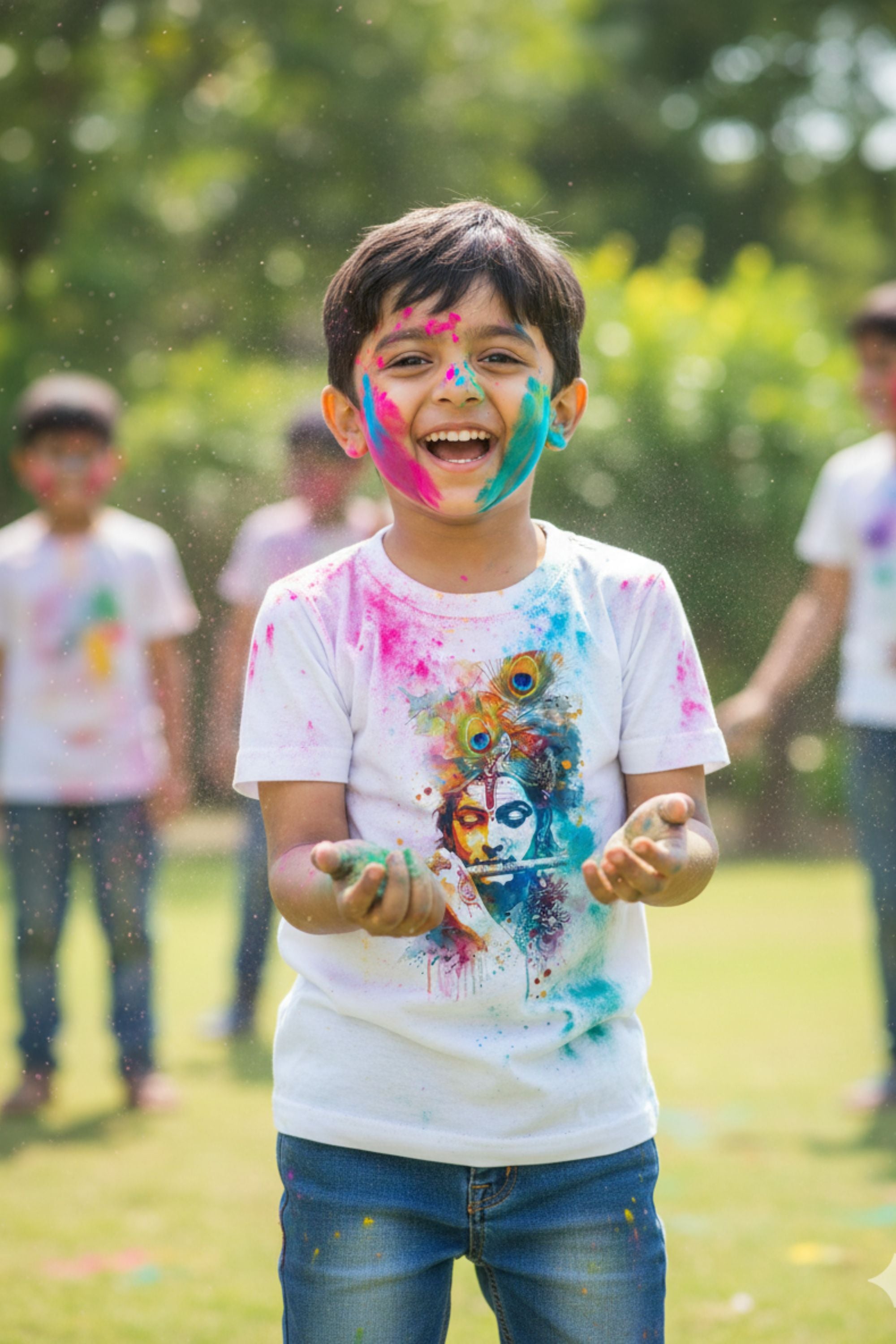 Holi Kids Polyester T-shirt