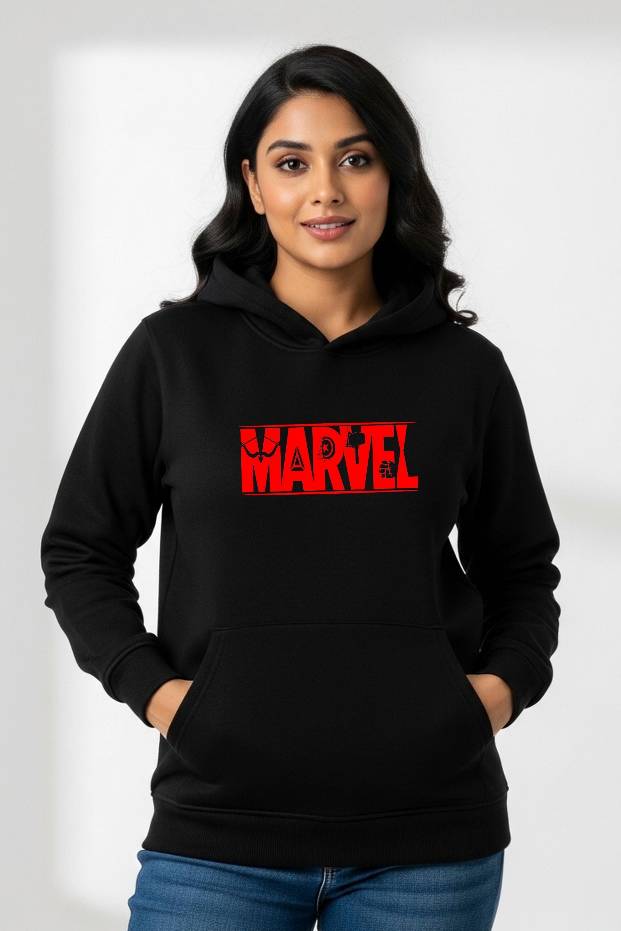 Winter Essentials Women Hoodie - BLACK