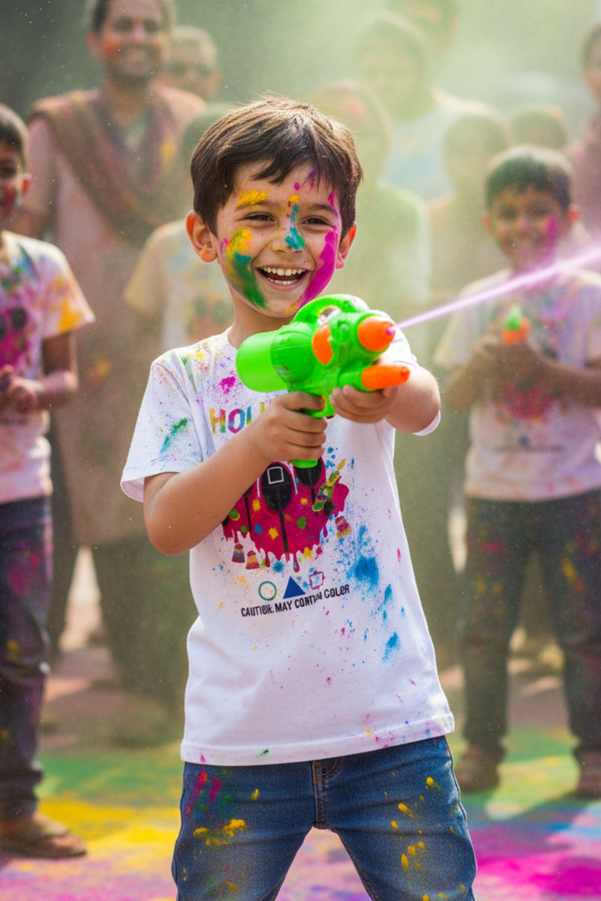 Holi Kids Polyester T-shirt
