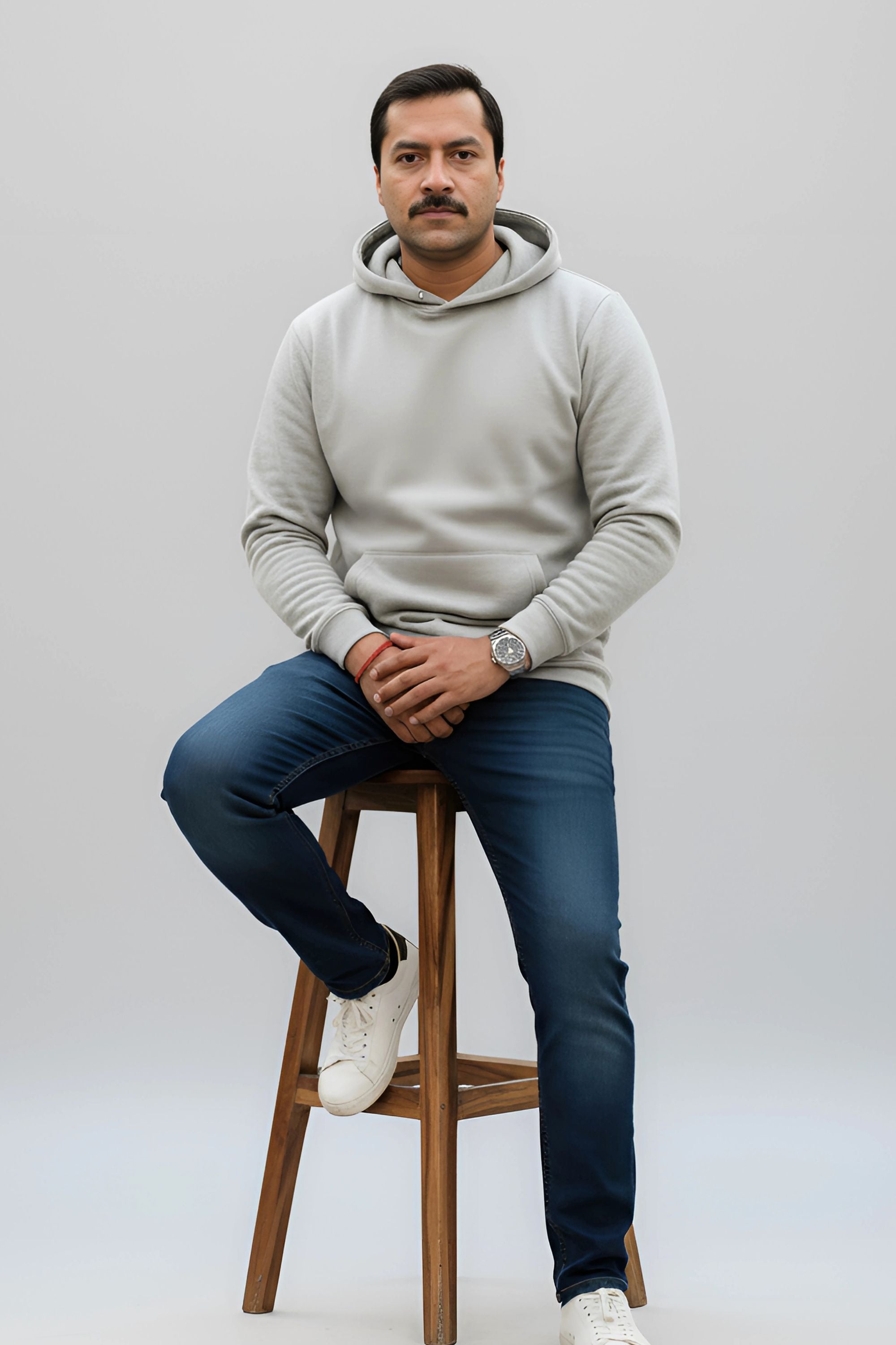 PLAIN HOODIE FOR MEN & WOMEN- GREY