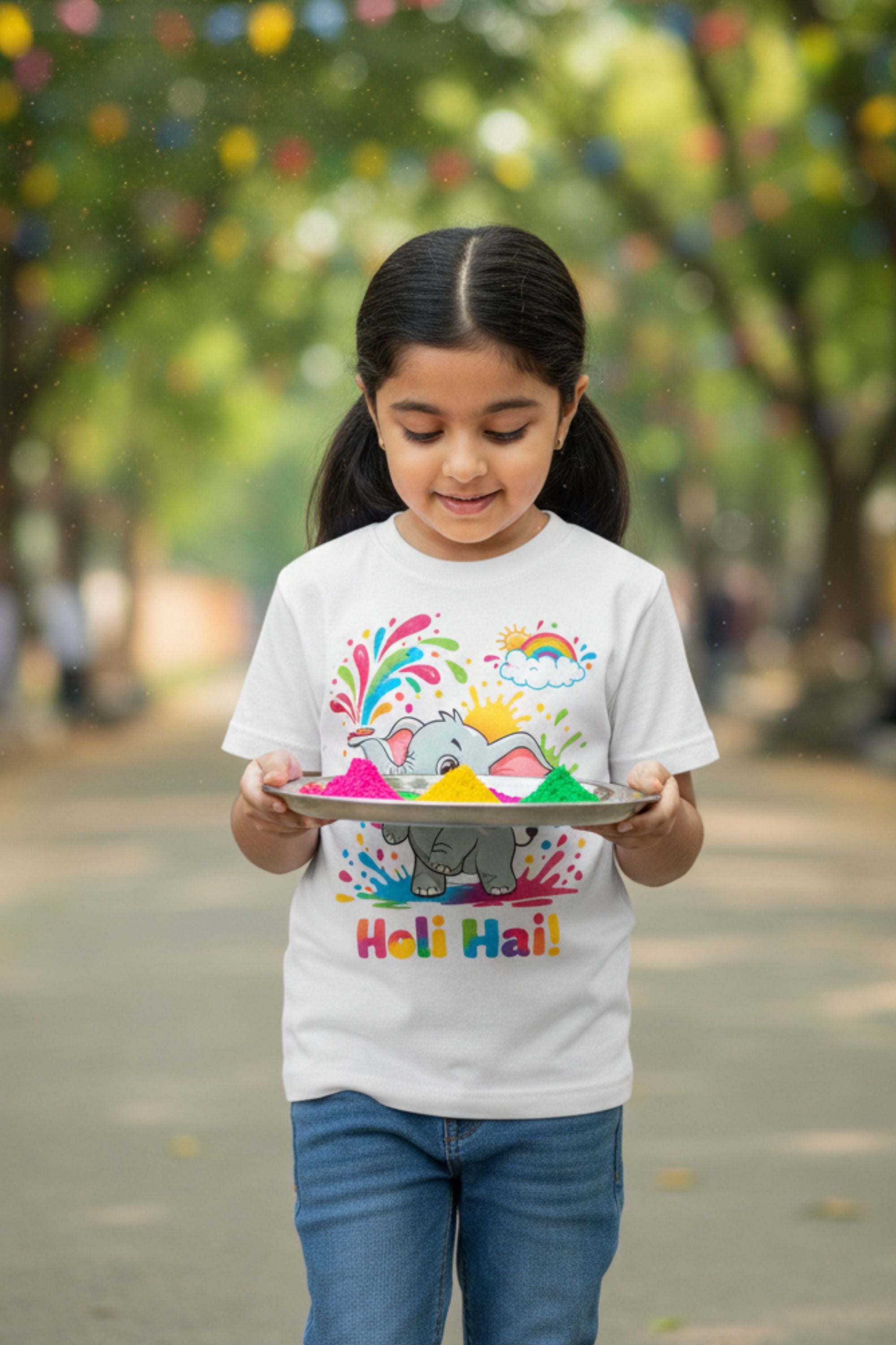 Holi Kids Polyester T-shirt