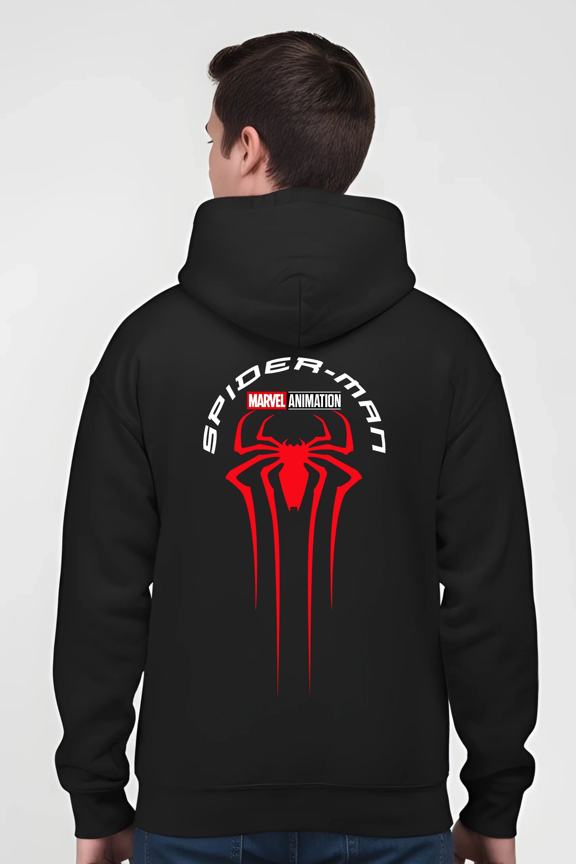 SPIDER-MAN FRONT BACK GRAPHICS PRINTED HOODIE FOR MAN/WOMEN