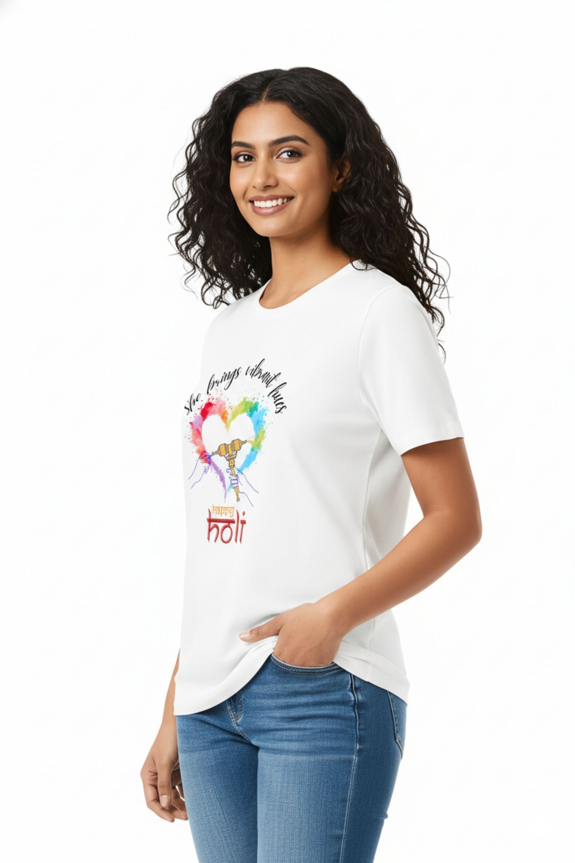 COUPLE TSHIRT FOR POLYESTER HOLI