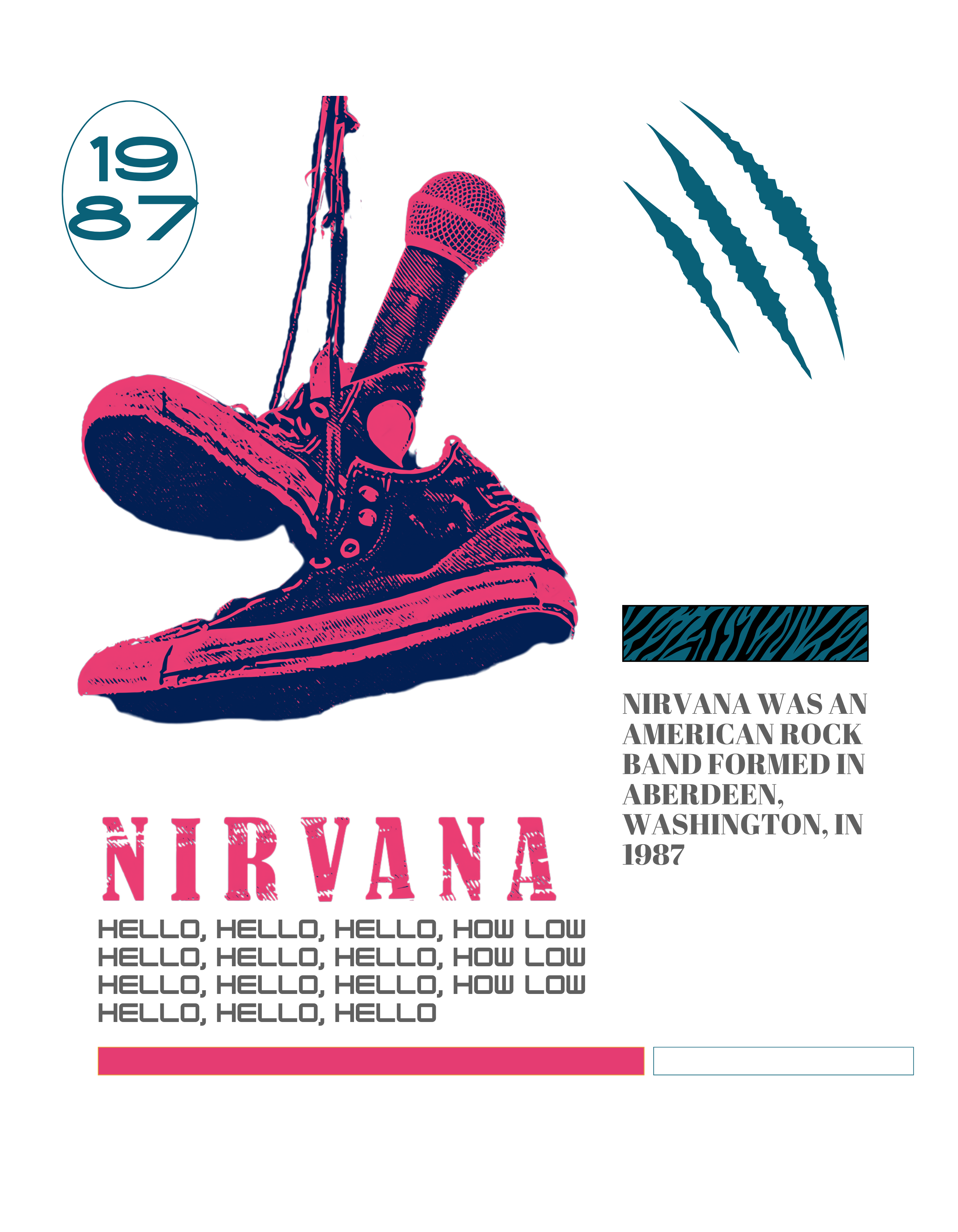 NIRVANA BAND POSTER TSHIRT