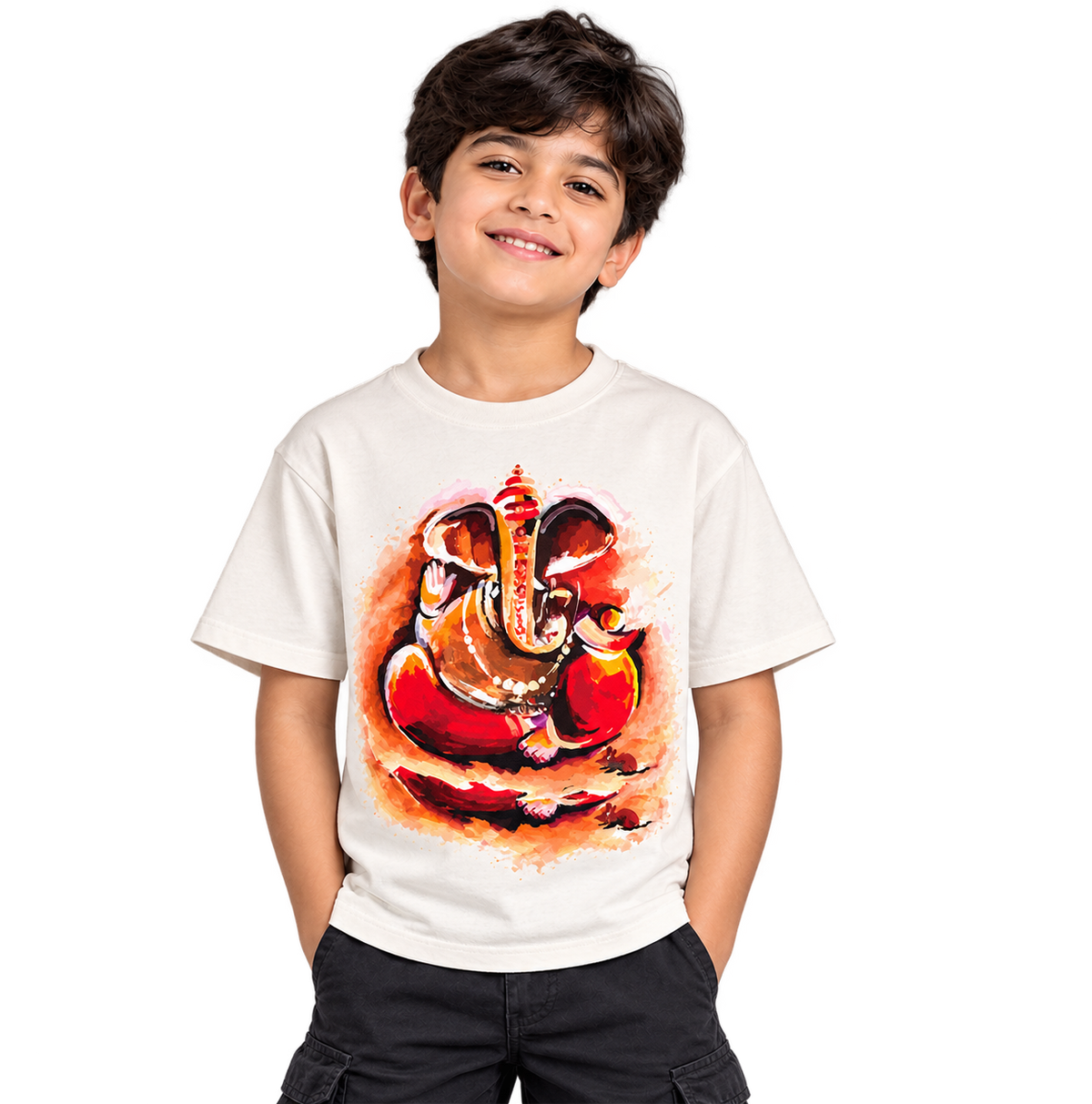 Ganesh Chaturthi Tshirt For Kids