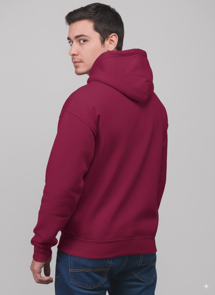 PLAIN HOODIE FOR MEN & WOMEN- MAROON