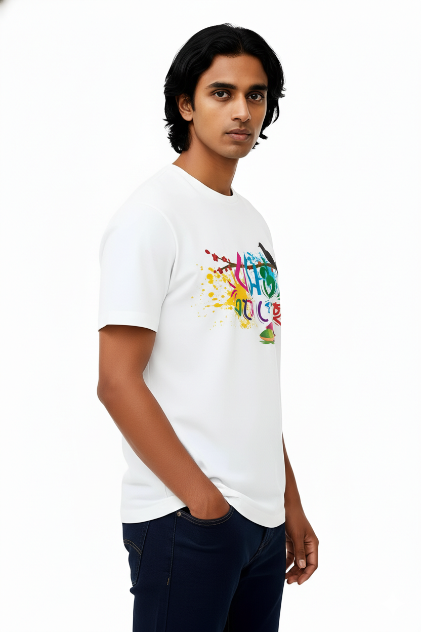 Polyester Holi Unisex Tshirt